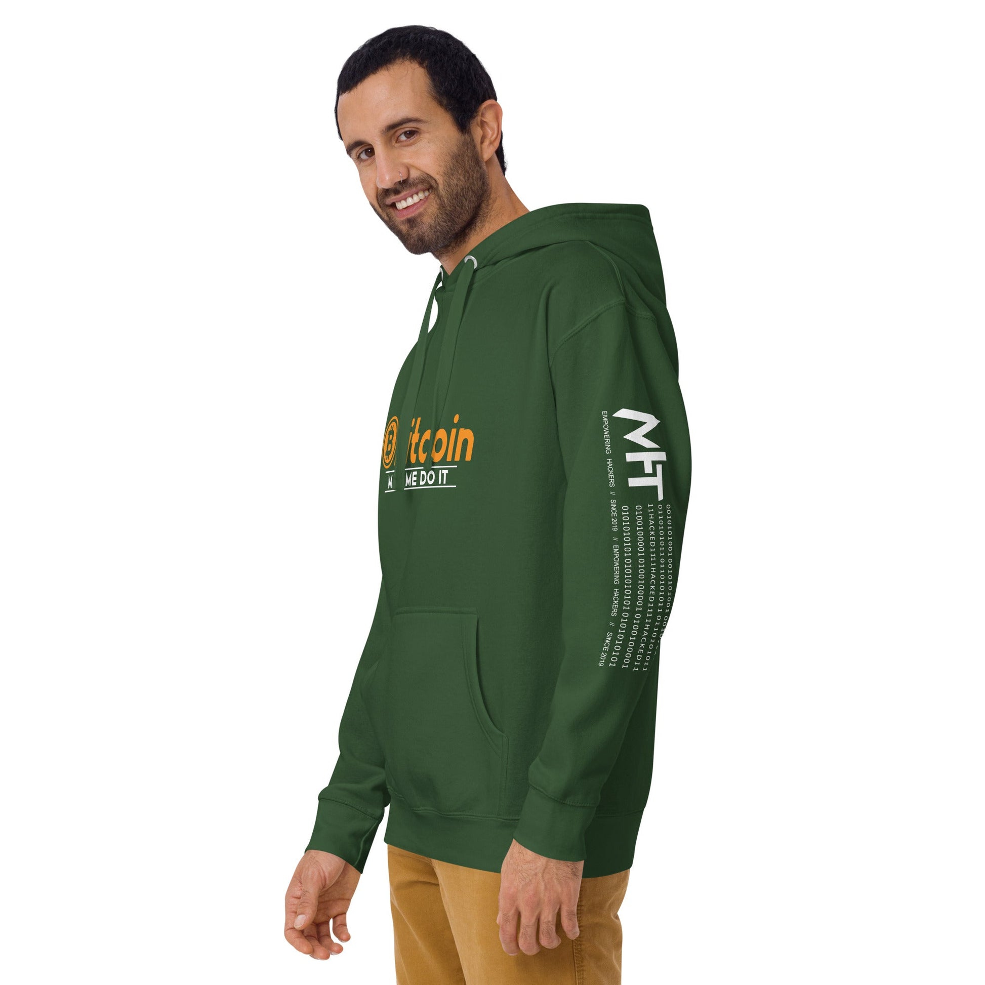 Bitcoin Made me Do it Unisex Hoodie by DarkByteGear