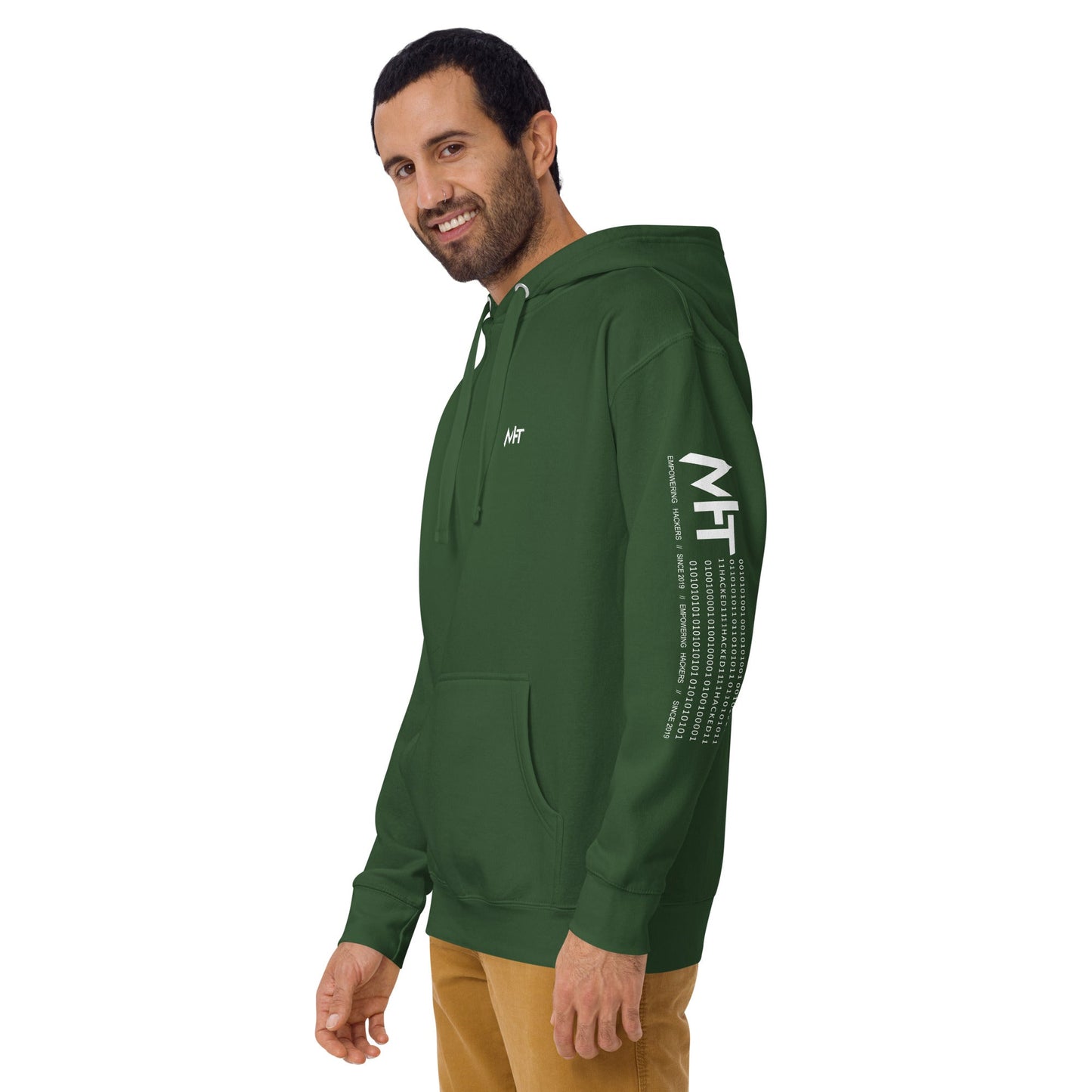 Your Password was Weak - Unisex Hoodie ( Back Print ) by DarkByteGear