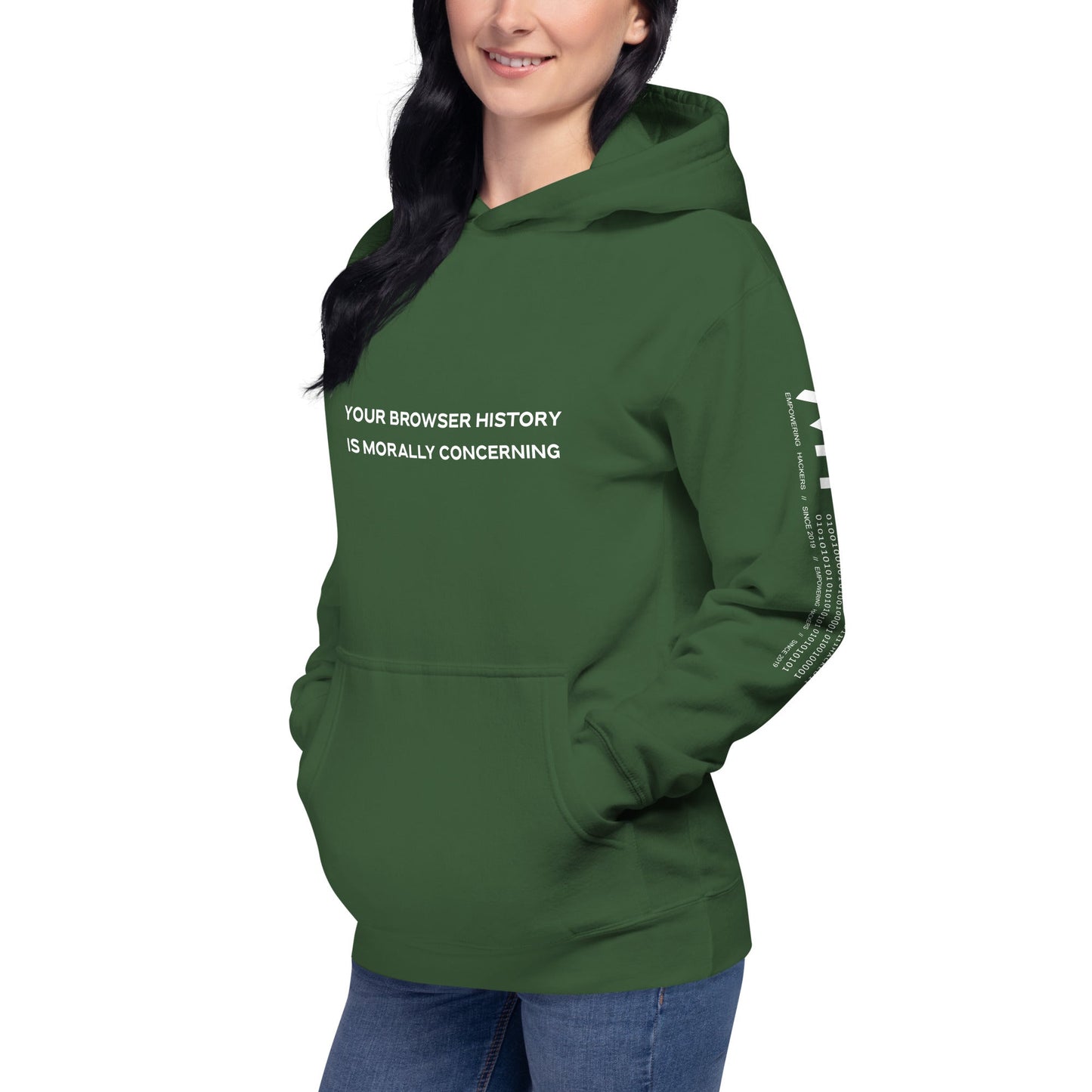 Your Browser History is Morally Concerning Unisex Hoodie by DarkByteGear