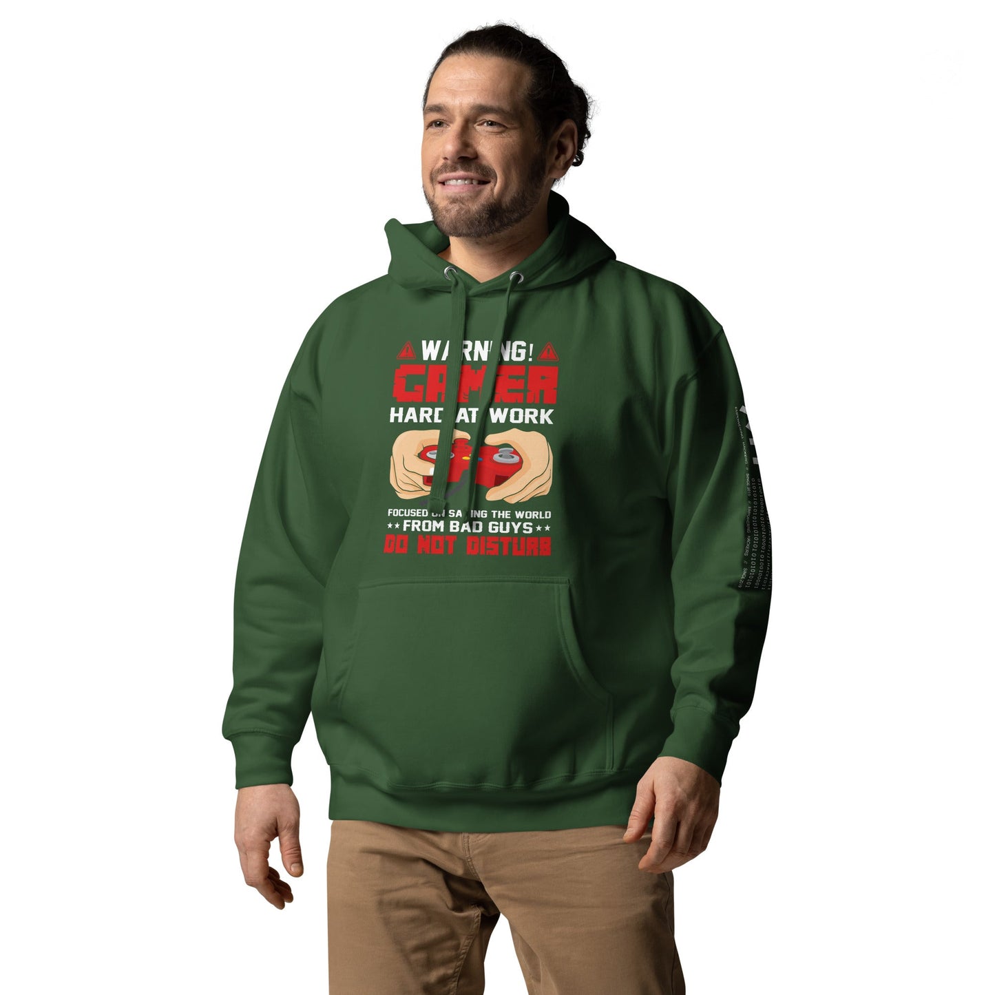 Gamer Hard at Work, Do not Disturb - Unisex Hoodie by DarkByteGear