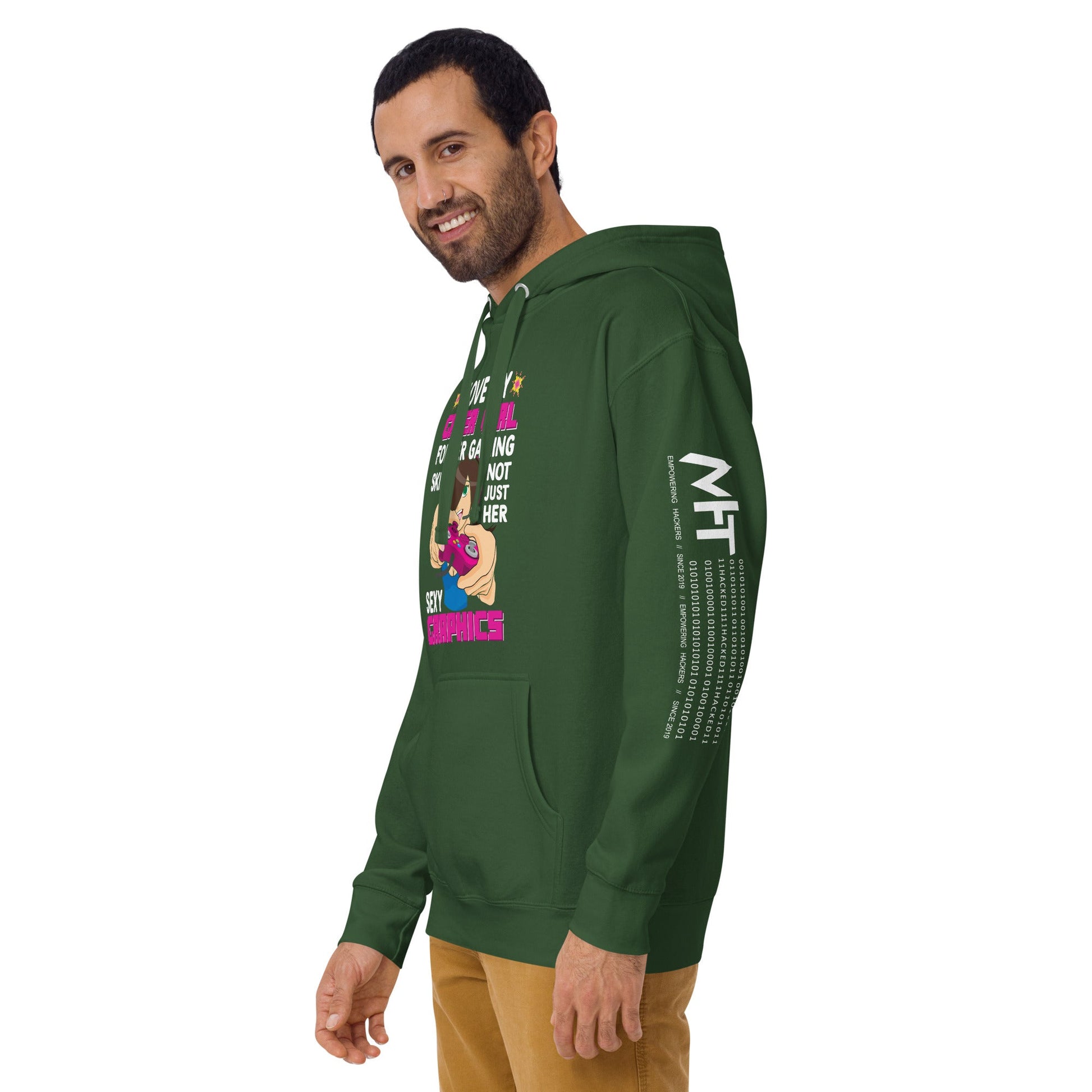 I Love my Gamer Girl for her gaming skill - Unisex Hoodie by DarkByteGear