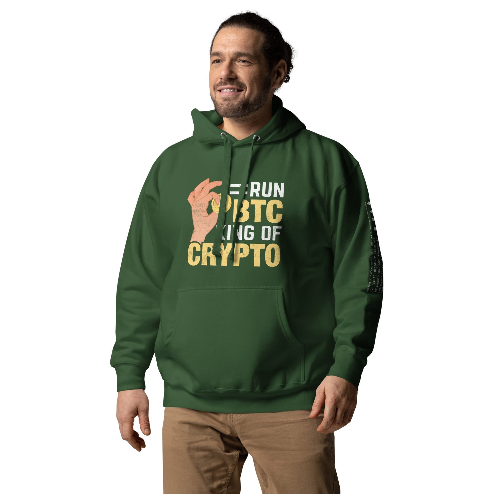 = Run BTC King of BitCoin - Unisex Hoodie by DarkByteGear