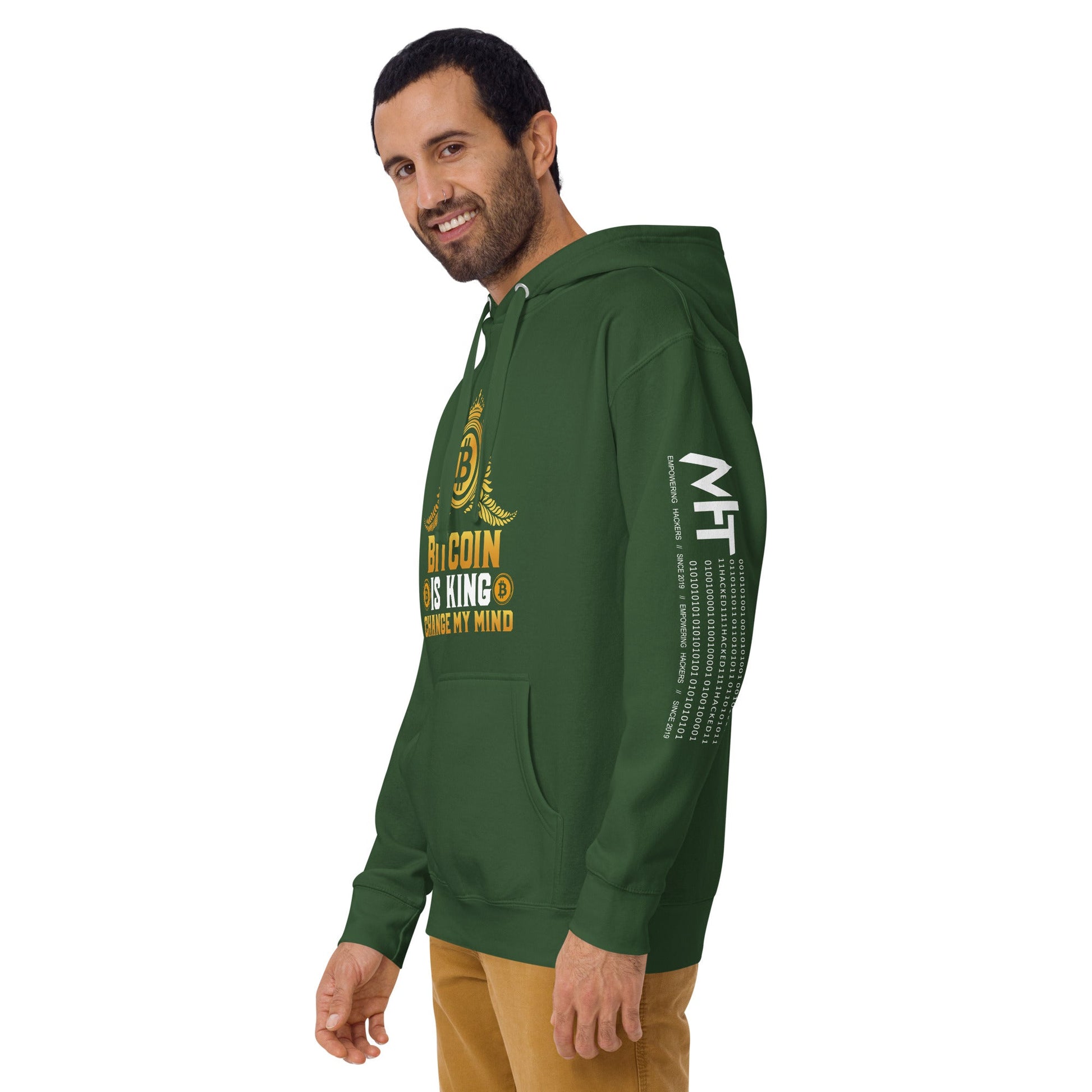 Bitcoin is King: Change my Mind - Unisex Hoodie by DarkByteGear