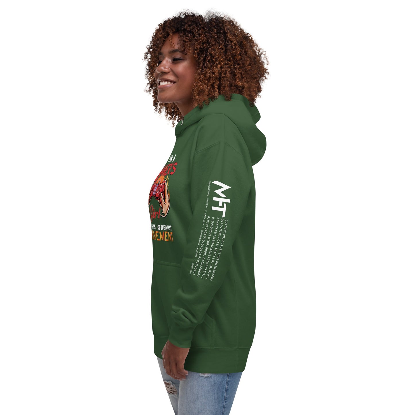I am a Gamer's girl, I am his Greatest Achievement - Unisex Hoodie by DarkByteGear