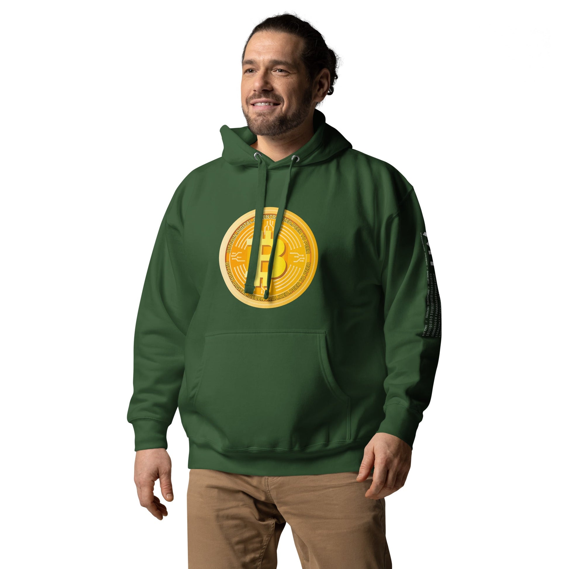 Bitcoin Medal - Unisex Hoodie by DarkByteGear