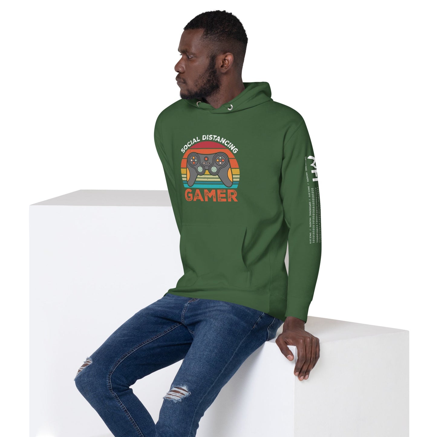 Social Distancing Gamer - Unisex Hoodie by DarkByteGear