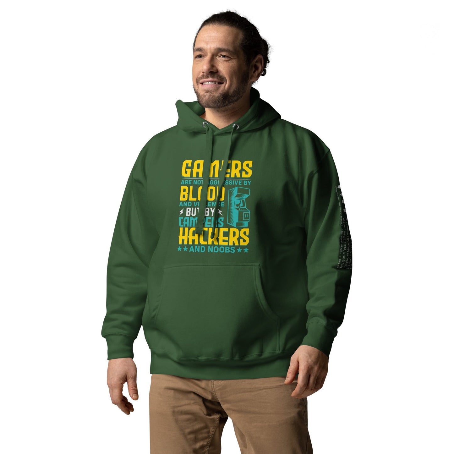 Gamers are not Aggressive by Blood and Violence ( rasel ) - Unisex Hoodie by DarkByteGear
