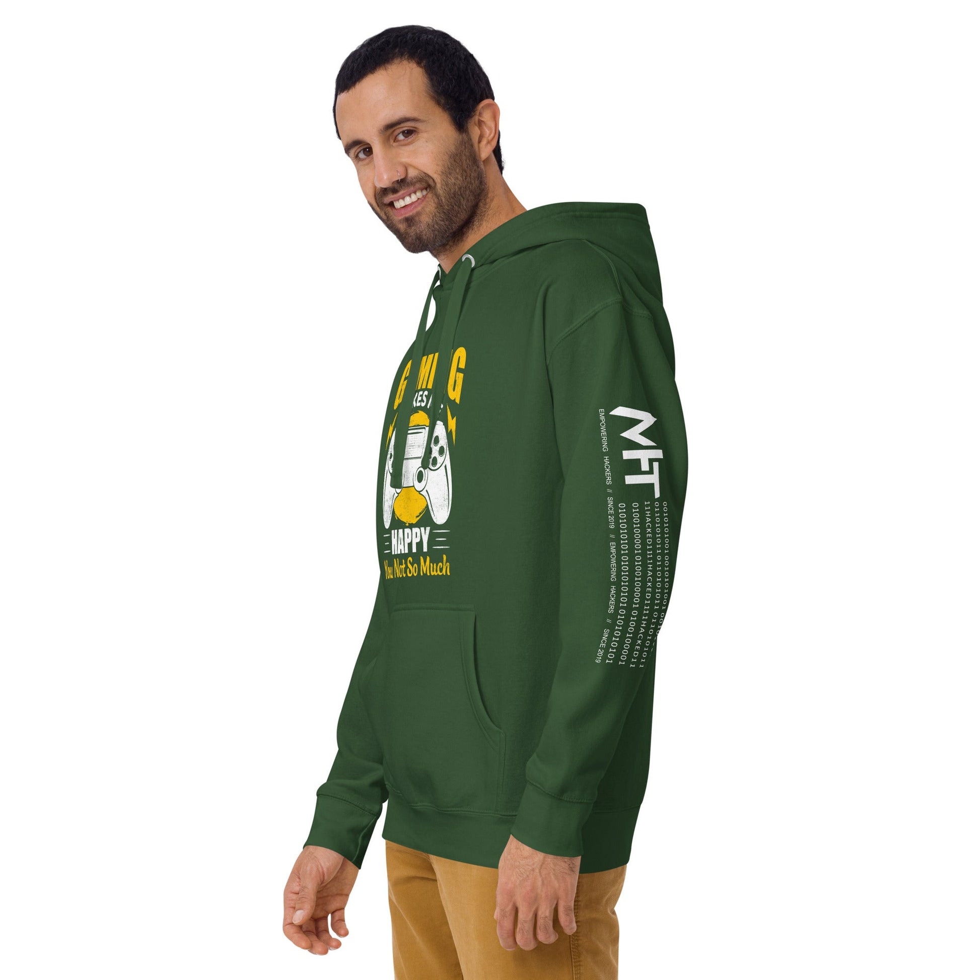 Gaming Makes me happy ( MAHFUZ) - Unisex Hoodie by DarkByteGear