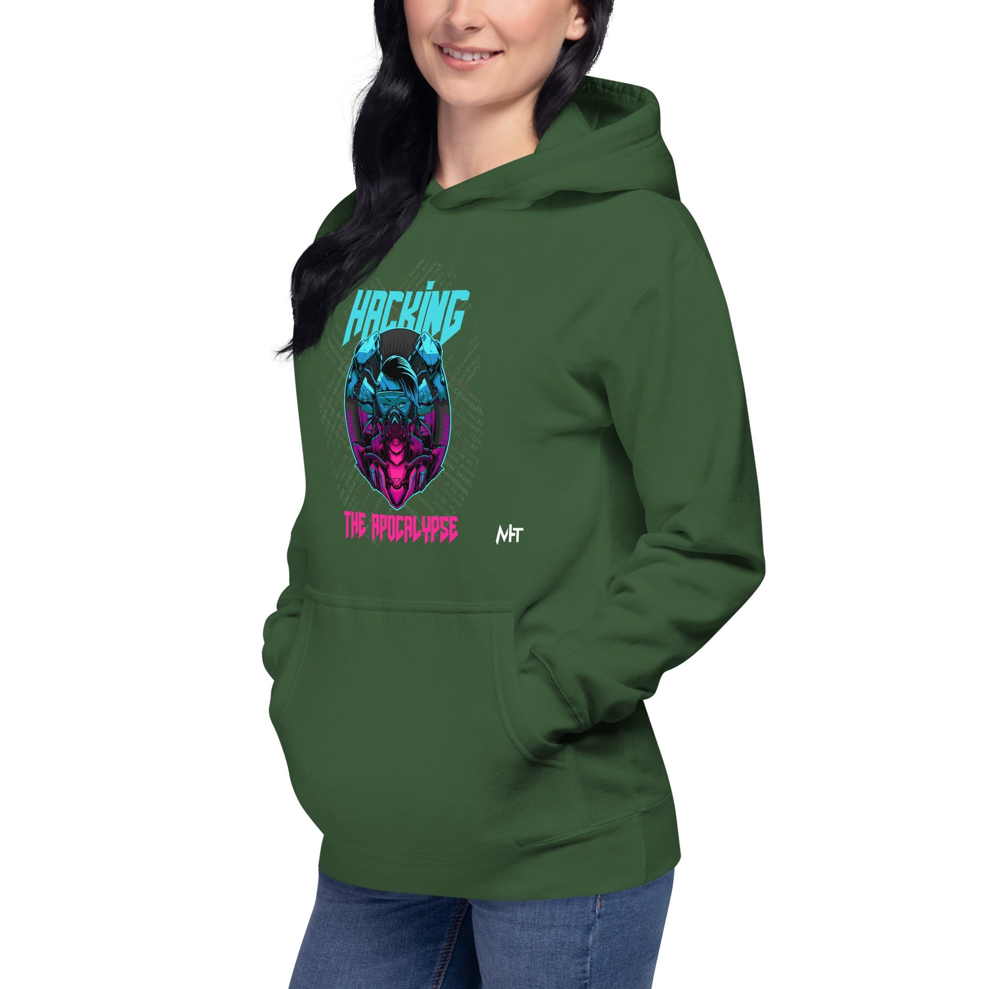 Hacking the apocalypse V2 - Unisex Hoodie by DarkByteGear