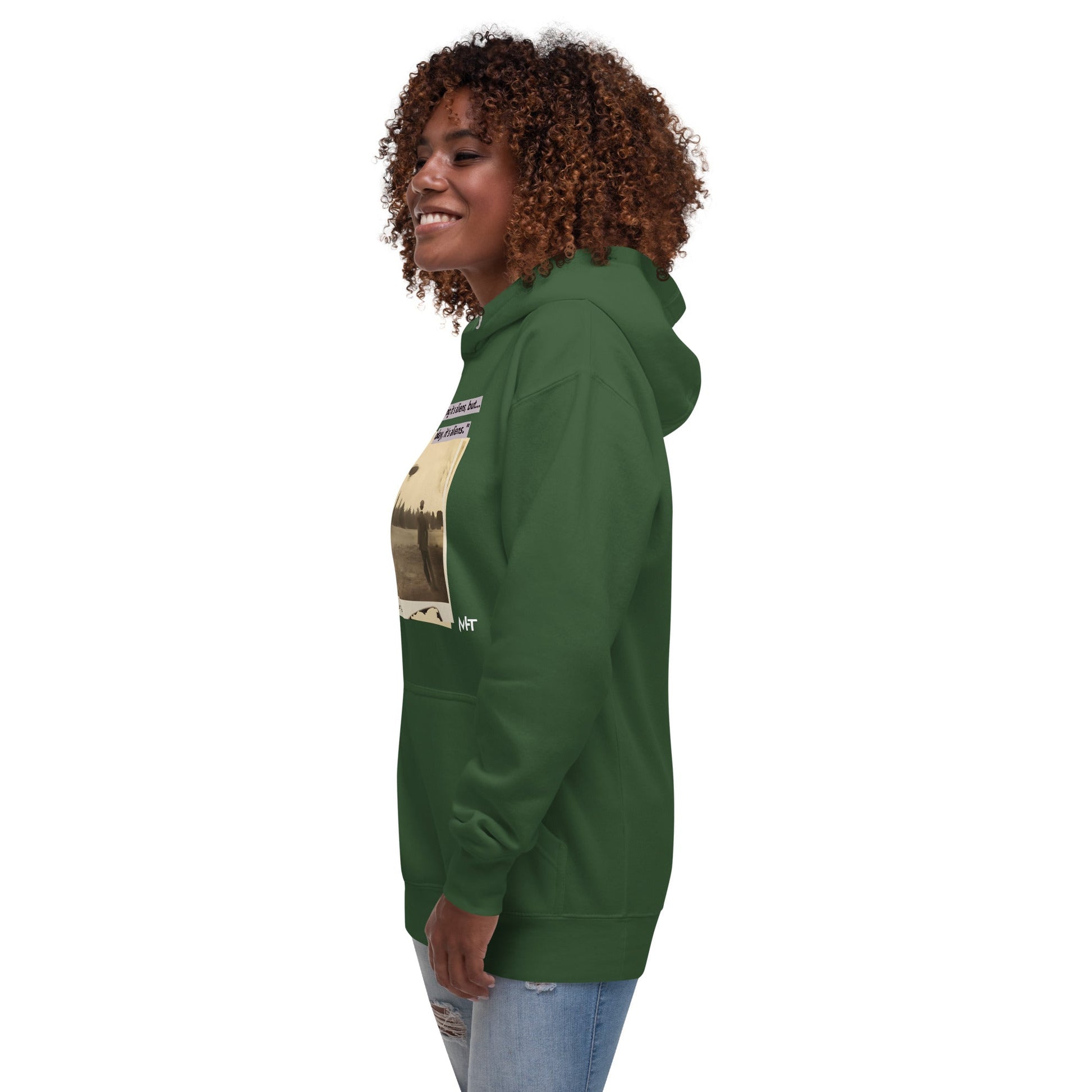 I'm not saying it's aliens, but... okay, it's aliens - Unisex Hoodie by DarkByteGear