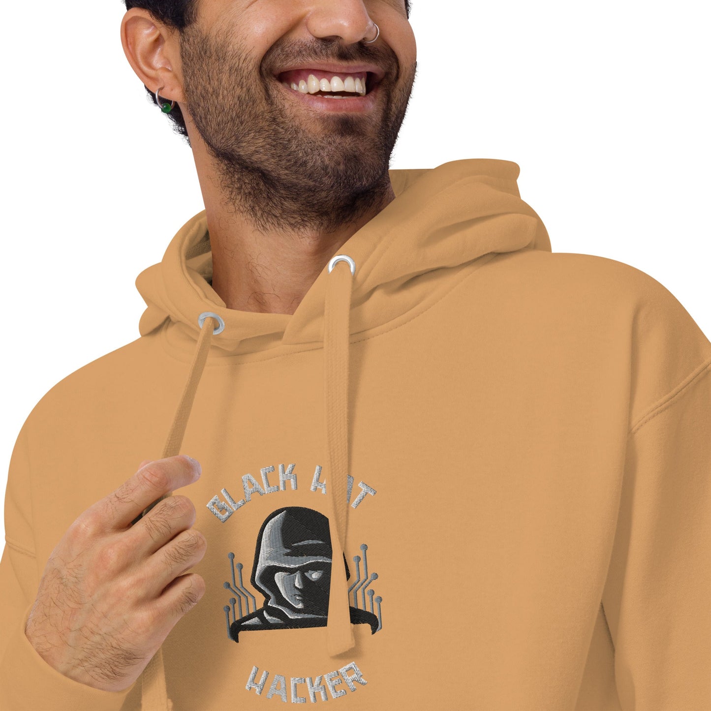 Black Hat Hacker - Unisex Hoodie (embroidered) by DarkByteGear