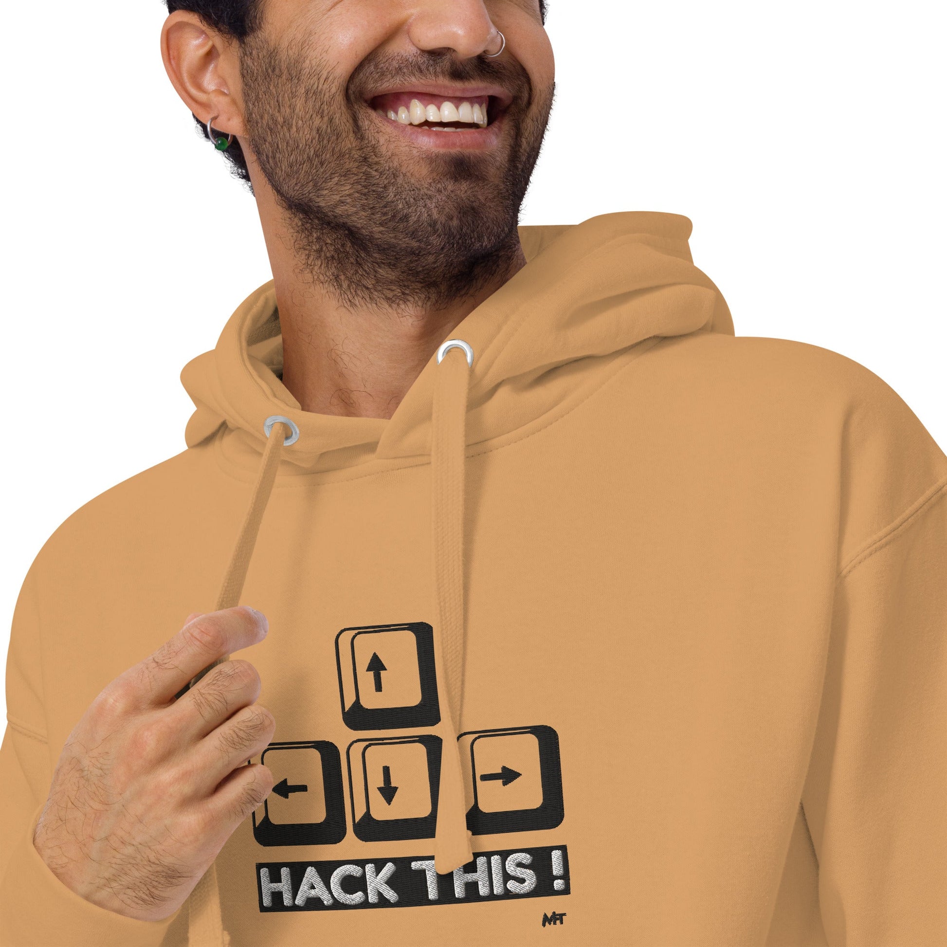 Hack this - Unisex Hoodie (embroidered) by DarkByteGear