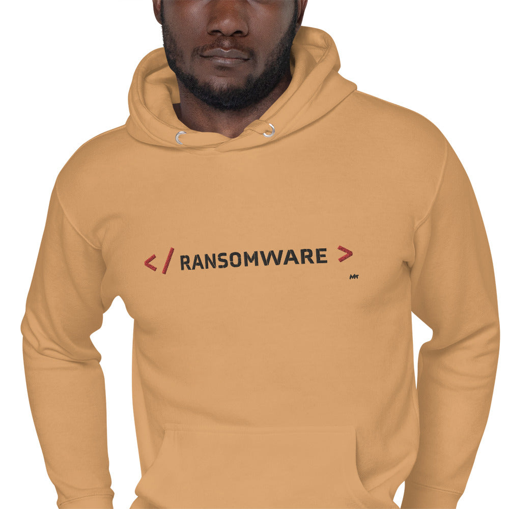 Ransomware - Unisex Hoodie Embroidery by DarkByteGear