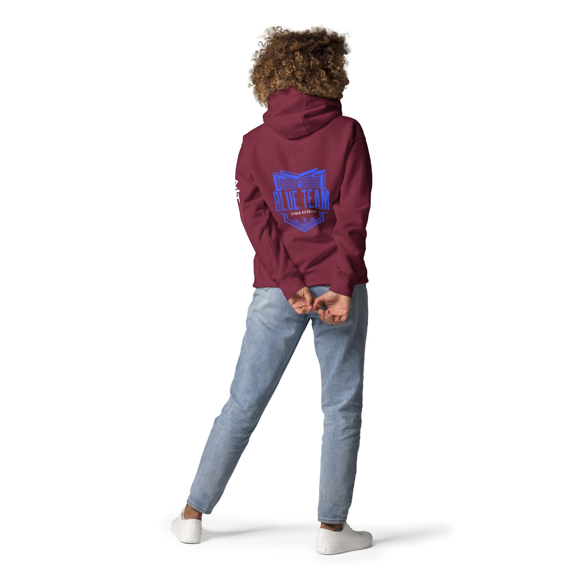 Cyber Security Blue Team V13 - Unisex Hoodie ( Back Print ) by DarkByteGear