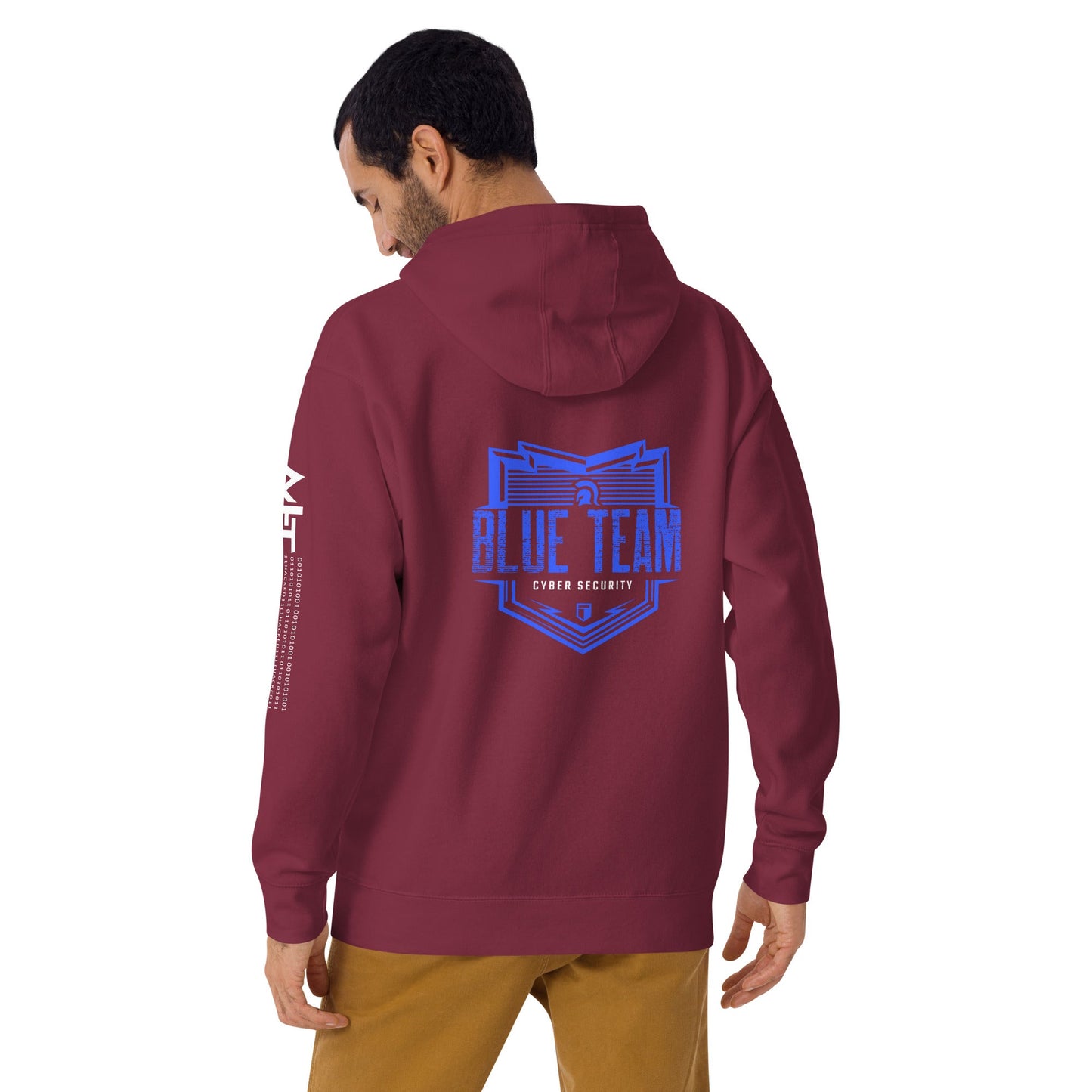 Cyber Security Blue Team V13 - Unisex Hoodie ( Back Print ) by DarkByteGear
