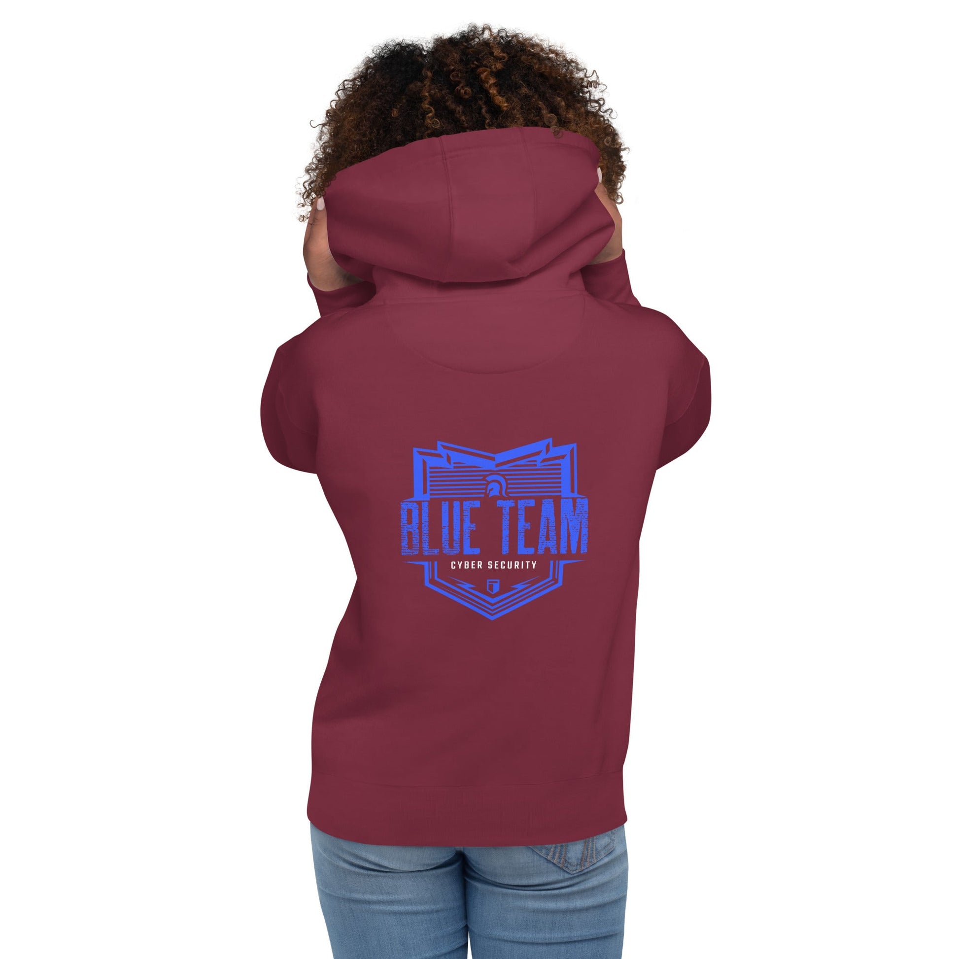Cyber Security Blue Team V13 - Unisex Hoodie ( Back Print ) by DarkByteGear