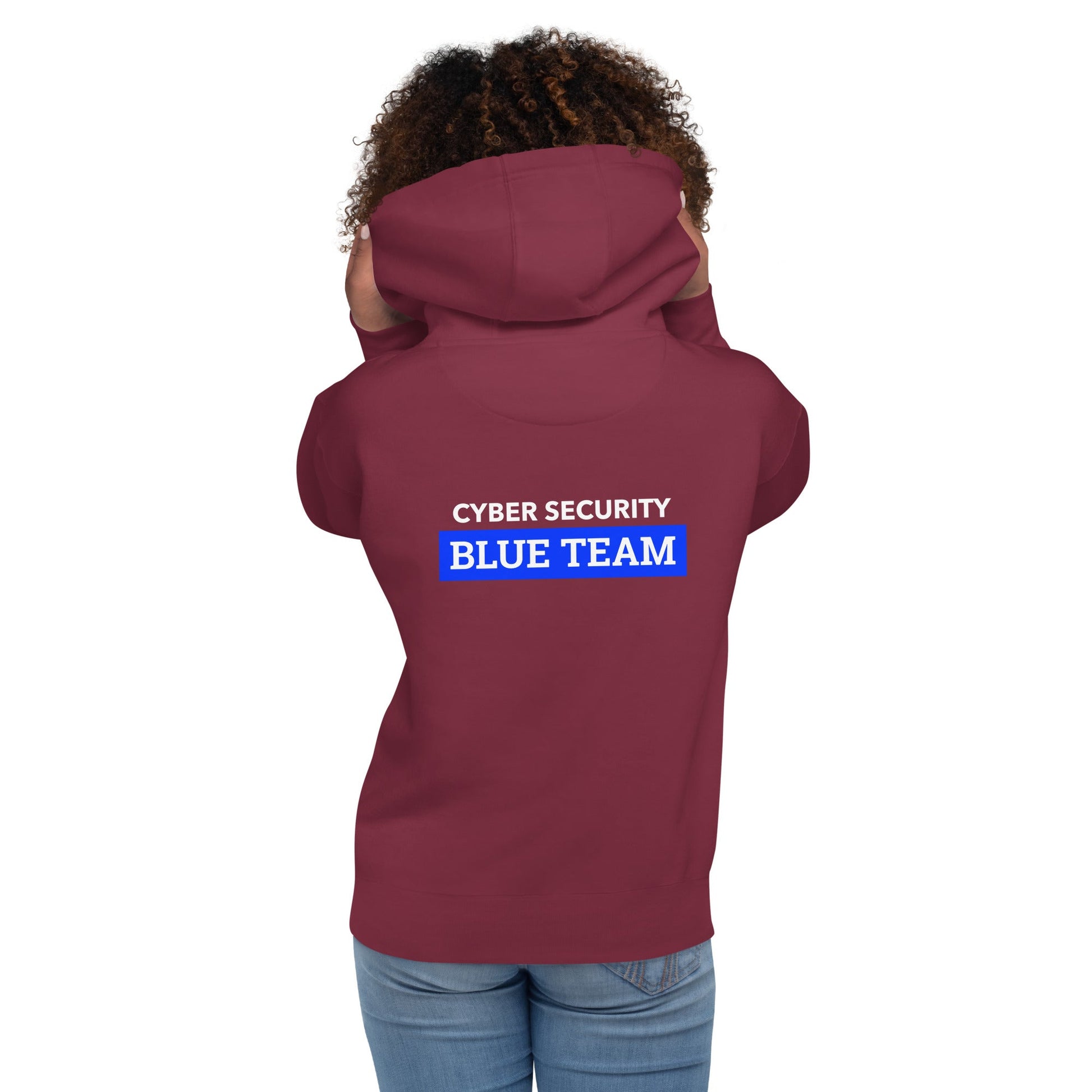 Cyber Security Blue Team V6 - Unisex Hoodie ( Back Print ) by DarkByteGear