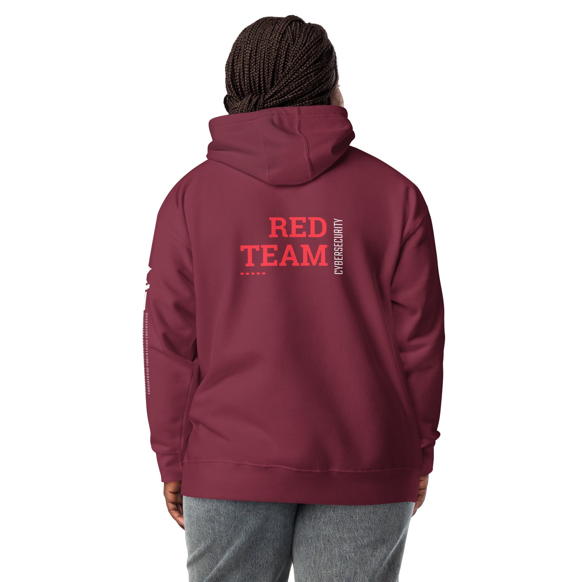 Cyber Security Red Team V12 - Unisex Hoodie ( Back Print ) by DarkByteGear