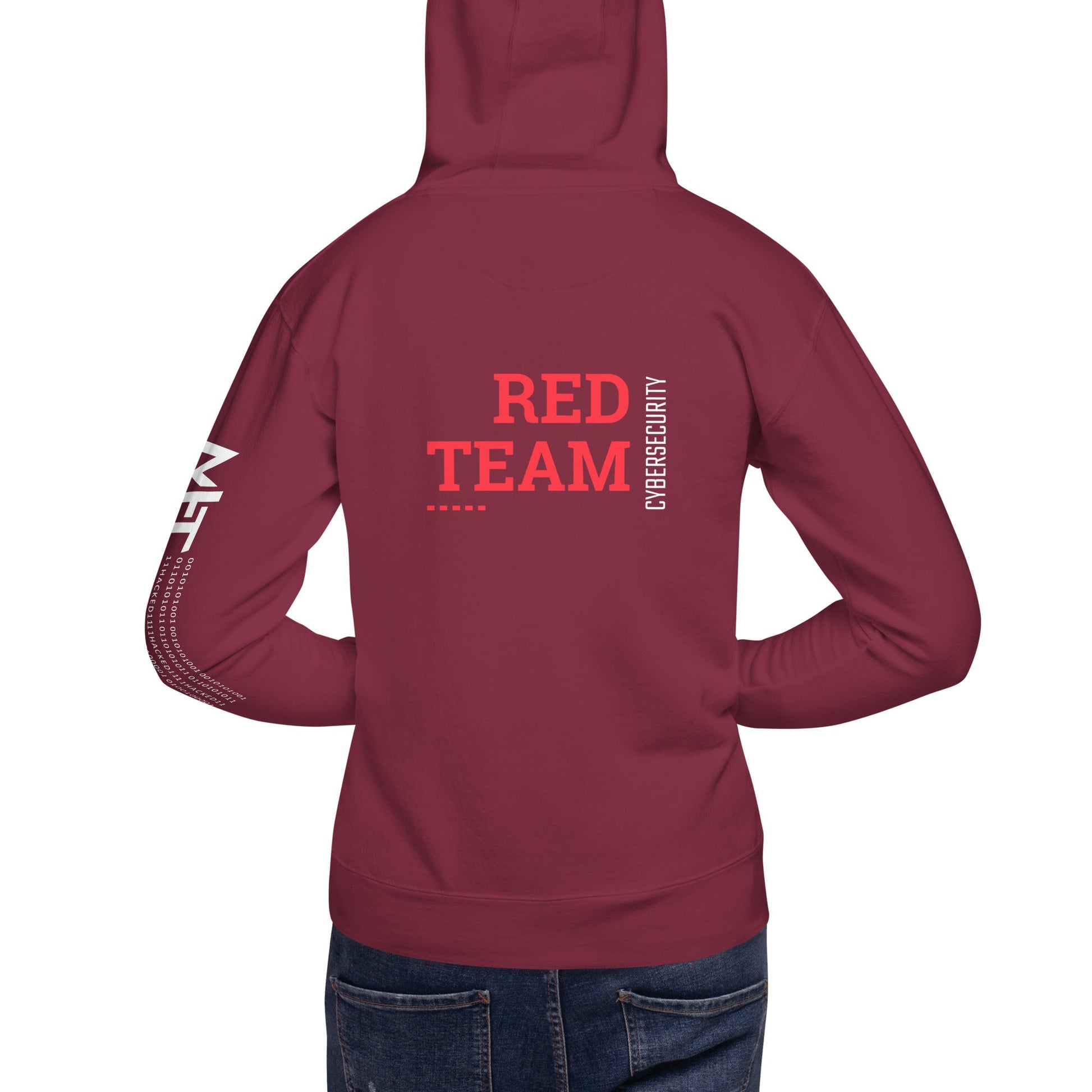Cyber Security Red Team V12 - Unisex Hoodie ( Back Print ) by DarkByteGear