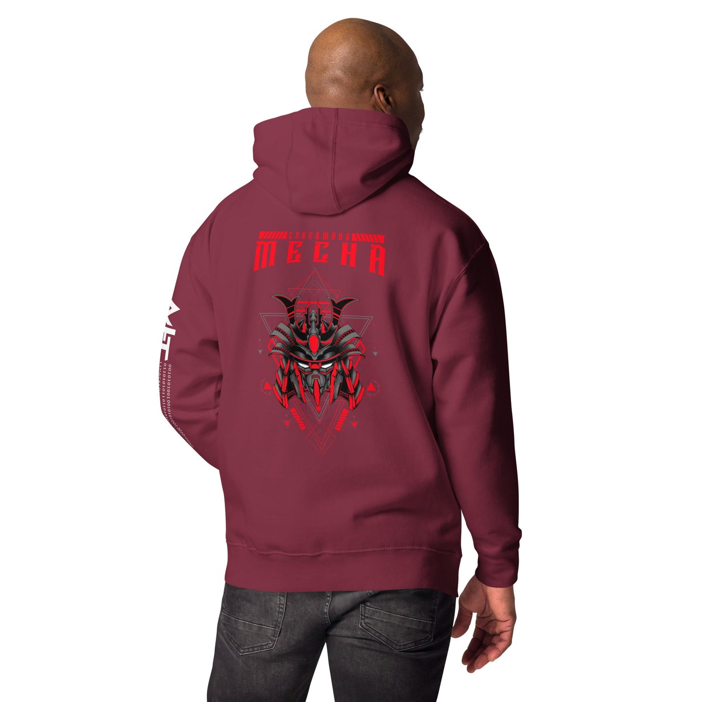 CyberWare Mecha - Unisex Hoodie ( Back Print ) by DarkByteGear