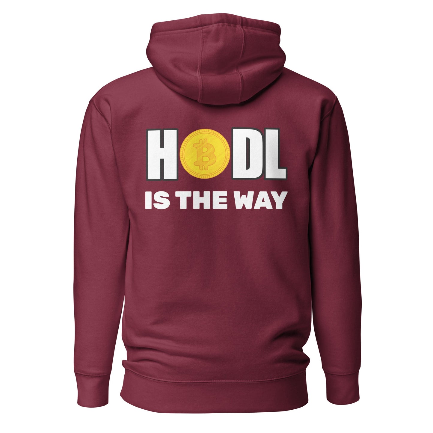 Hodl is the way - Unisex Hoodie (back print) by DarkByteGear