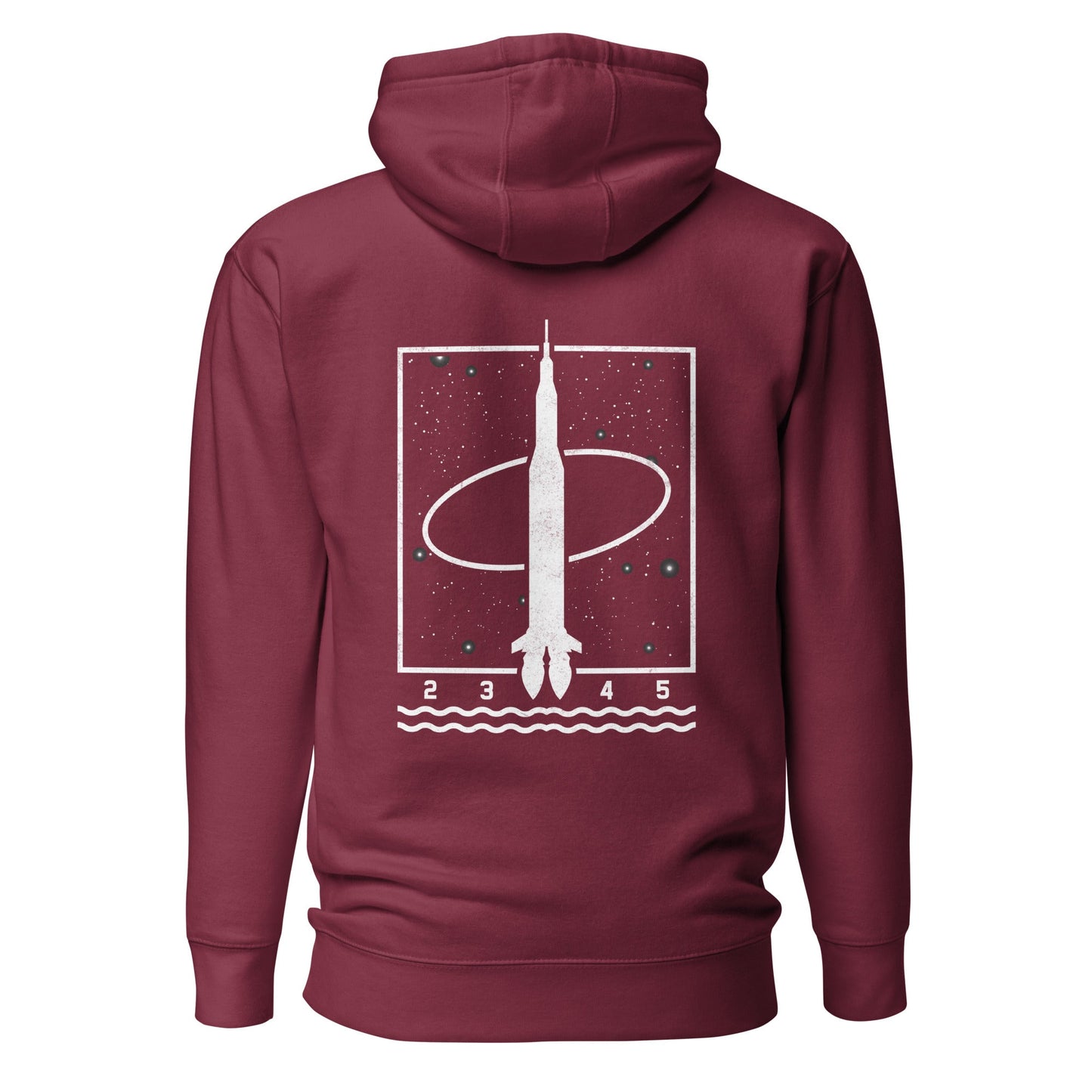 1 2 3 4 5 - Unisex Hoodie (back print) by DarkByteGear