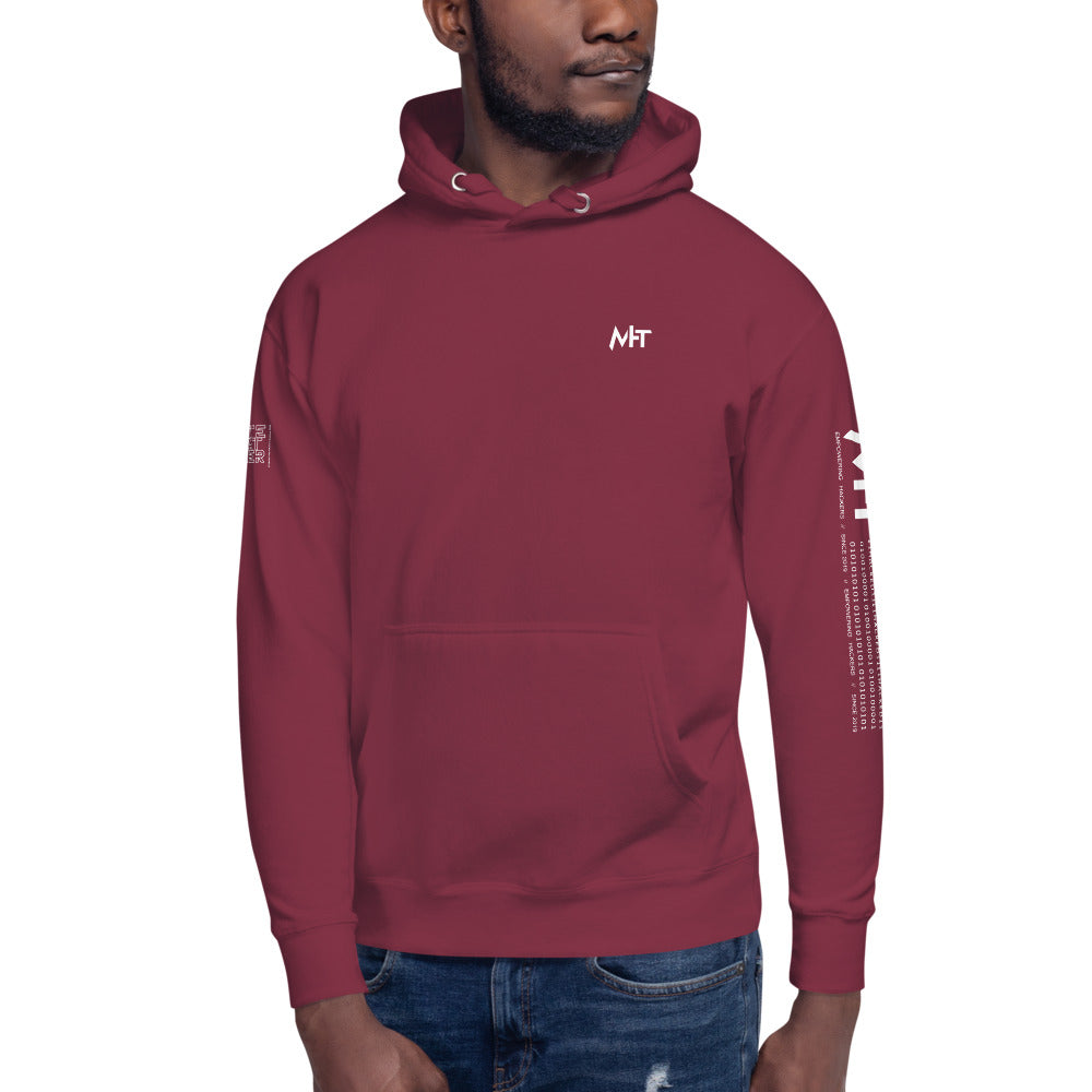 White hat hacker - Unisex Hoodie (back print) by DarkByteGear