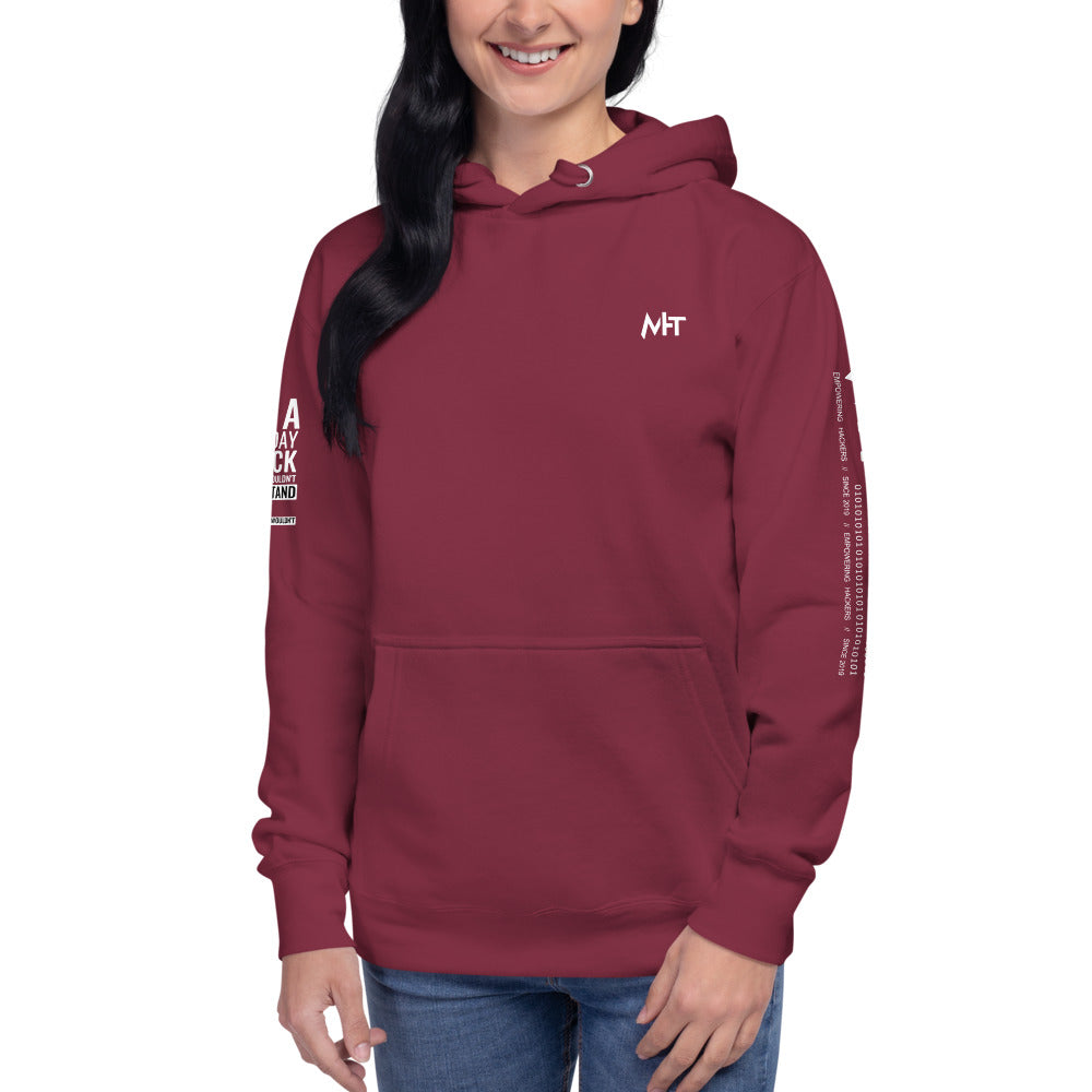 Its a 0 day attack - Unisex Hoodie (back print) by DarkByteGear