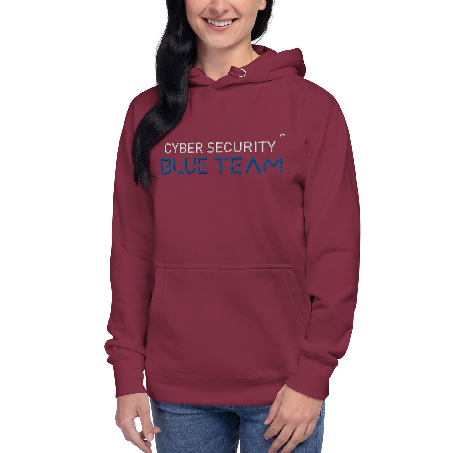 Cybersecurity Blue Team v4 - Unisex Hoodie (embroidered) by DarkByteGear