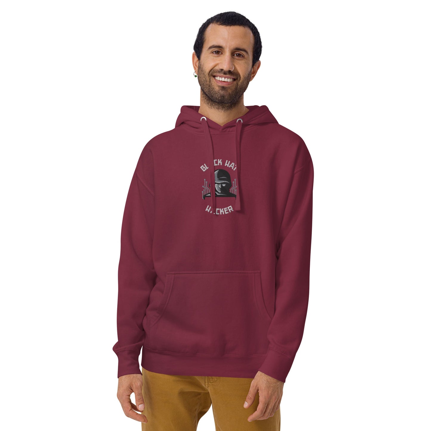 Black Hat Hacker - Unisex Hoodie (embroidered) by DarkByteGear