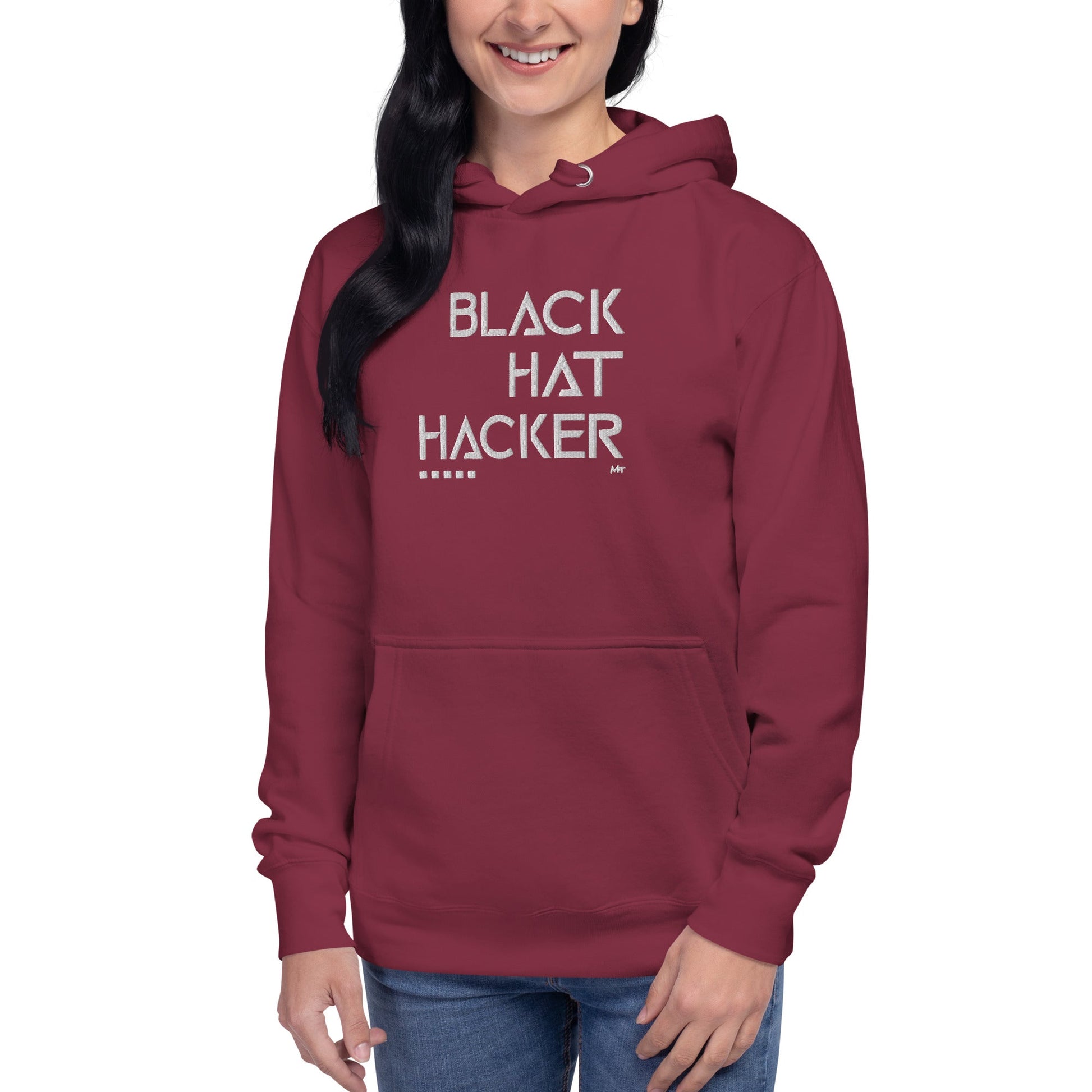 Black Hat Hacker - Unisex Hoodie (embroidered) by DarkByteGear