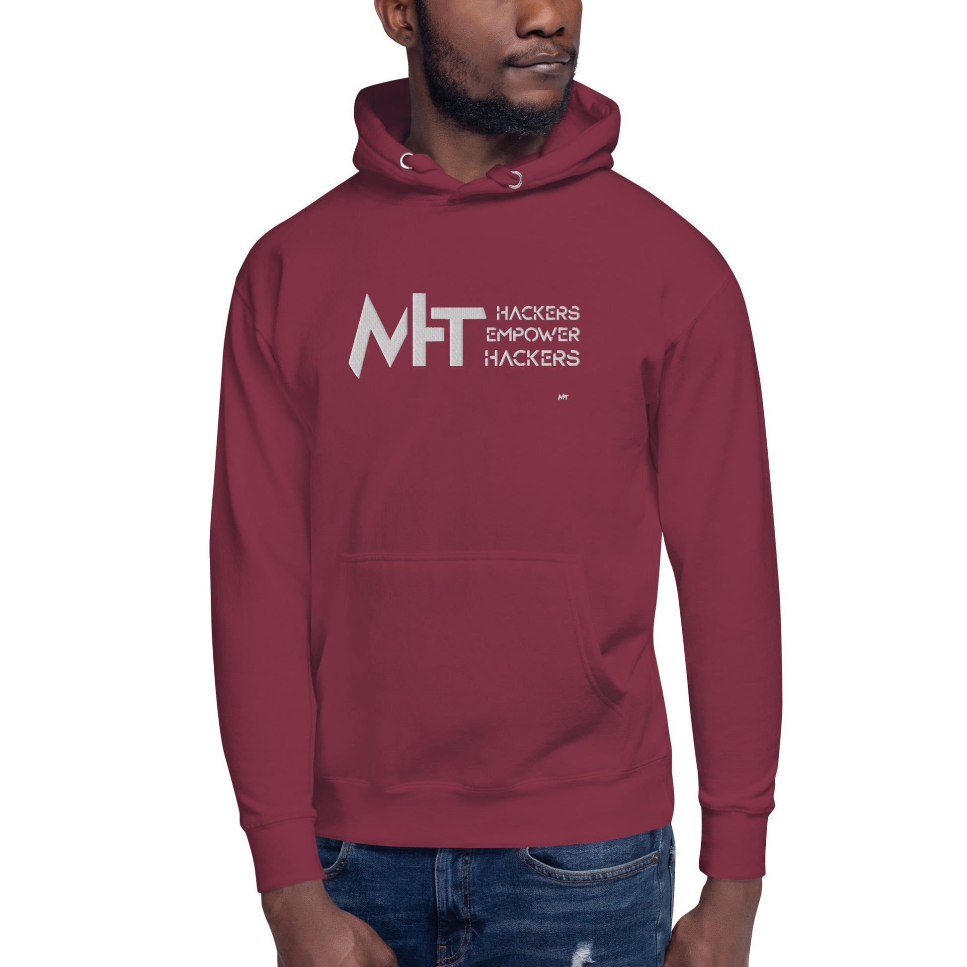 Hackers Empower Hackers - Unisex Hoodie (embroidered) by DarkByteGear