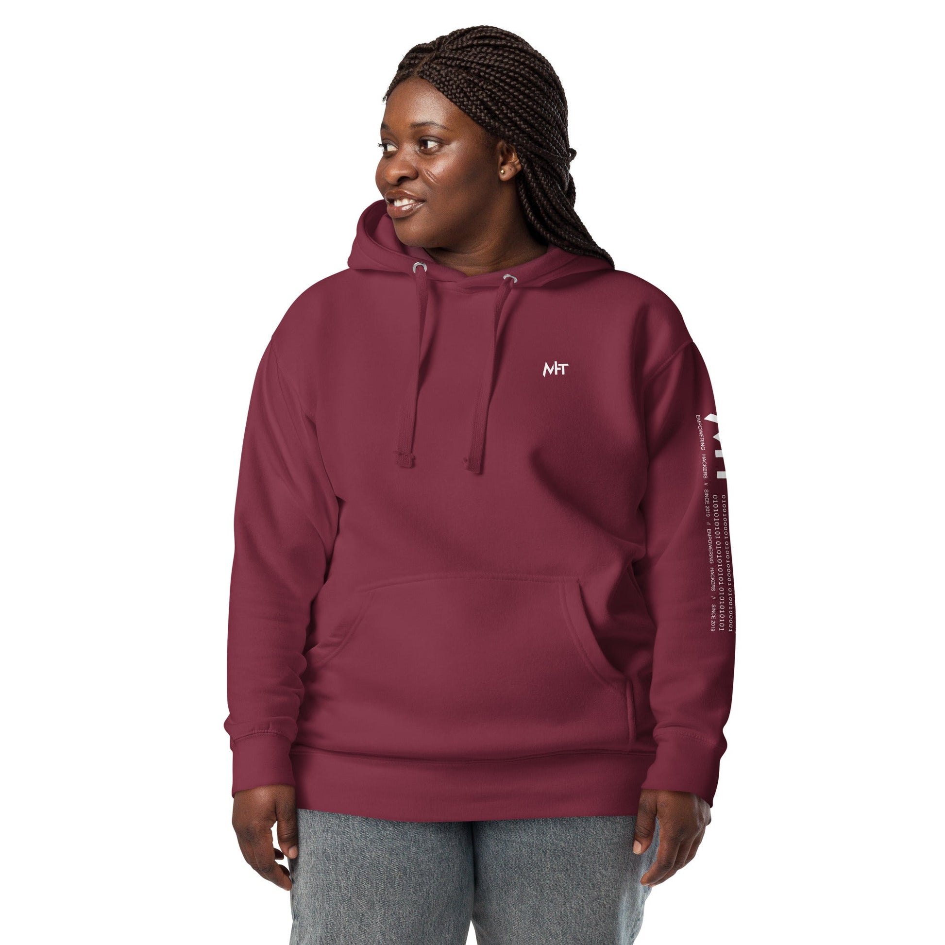 Cyber Security Blue Team 16 - Unisex Hoodie ( Back Print ) by DarkByteGear