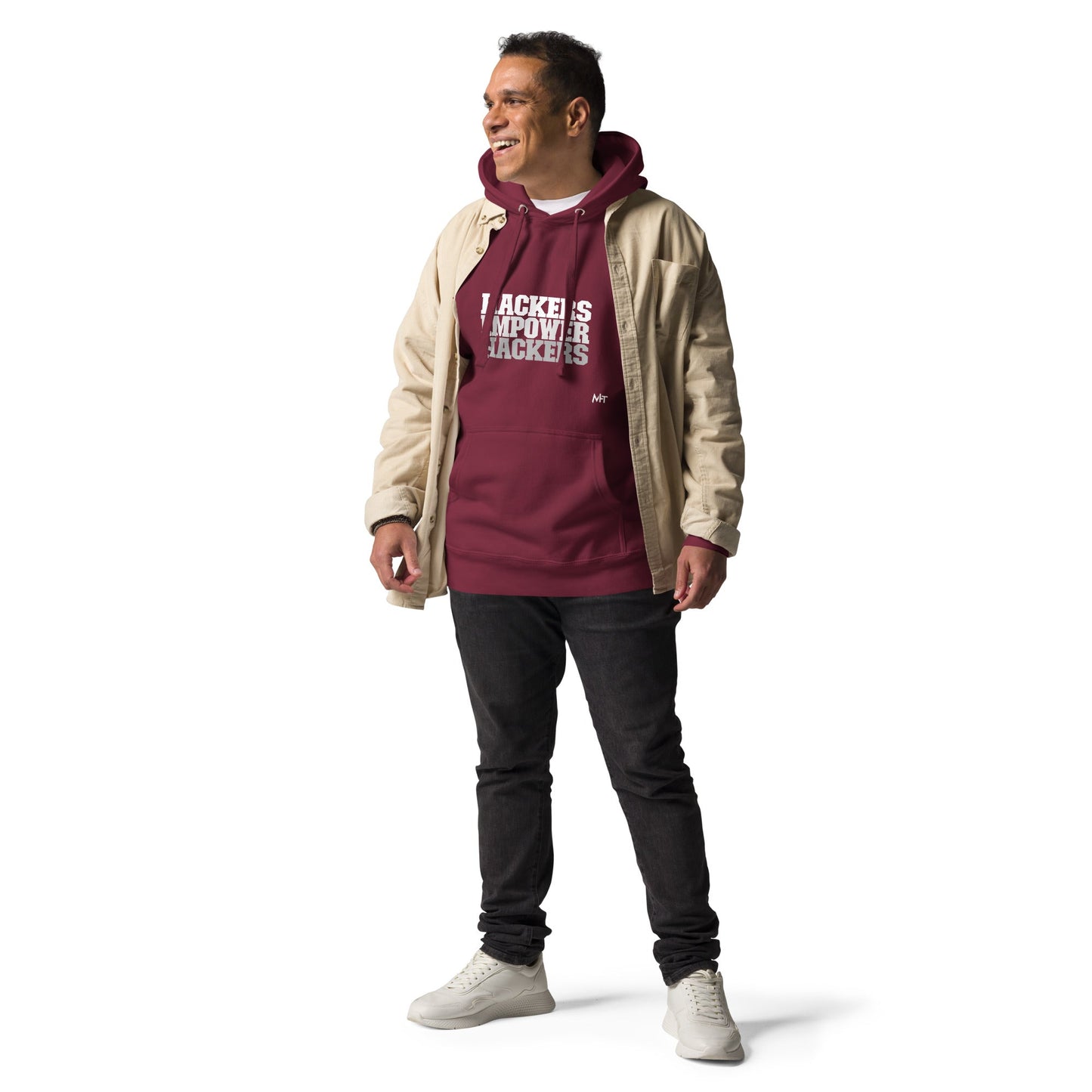 Hackers Empower Hackers V2 - Unisex Hoodie by DarkByteGear