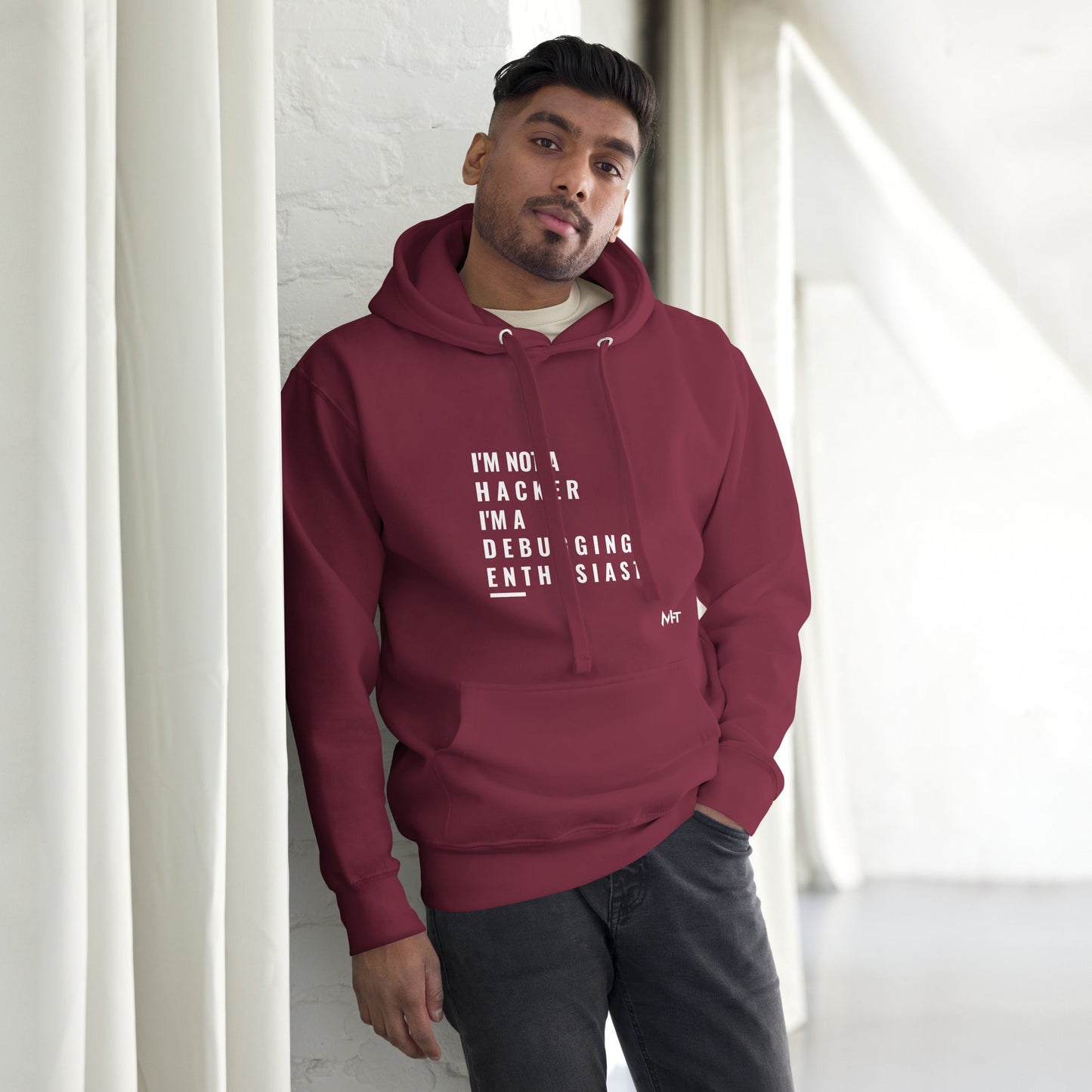 I'm not a Hacker: I'm a Debugging Enthusiast - Unisex Hoodie by DarkByteGear