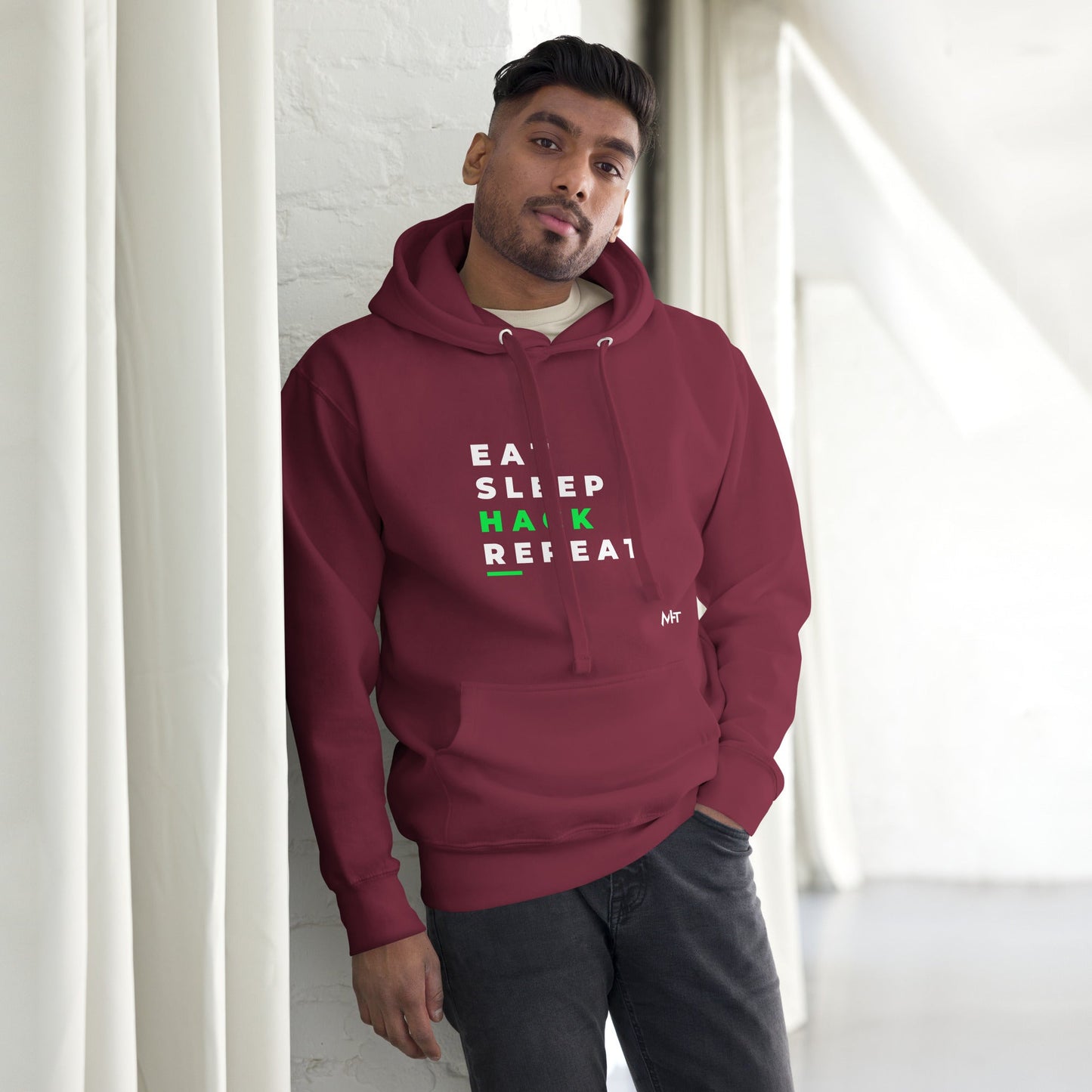 Eat, Sleep, Hack, Repeat V2 - Unisex Hoodie by DarkByteGear