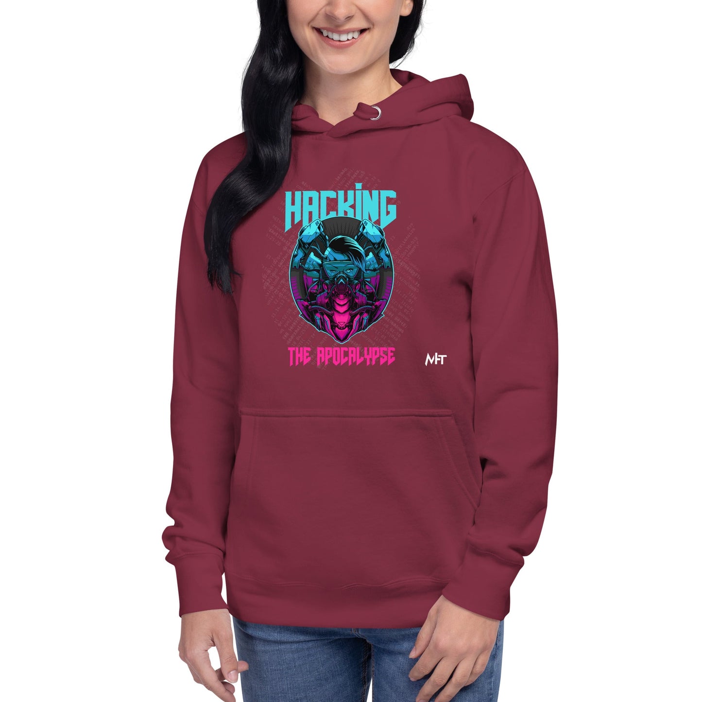 Hacking the apocalypse V2 - Unisex Hoodie by DarkByteGear