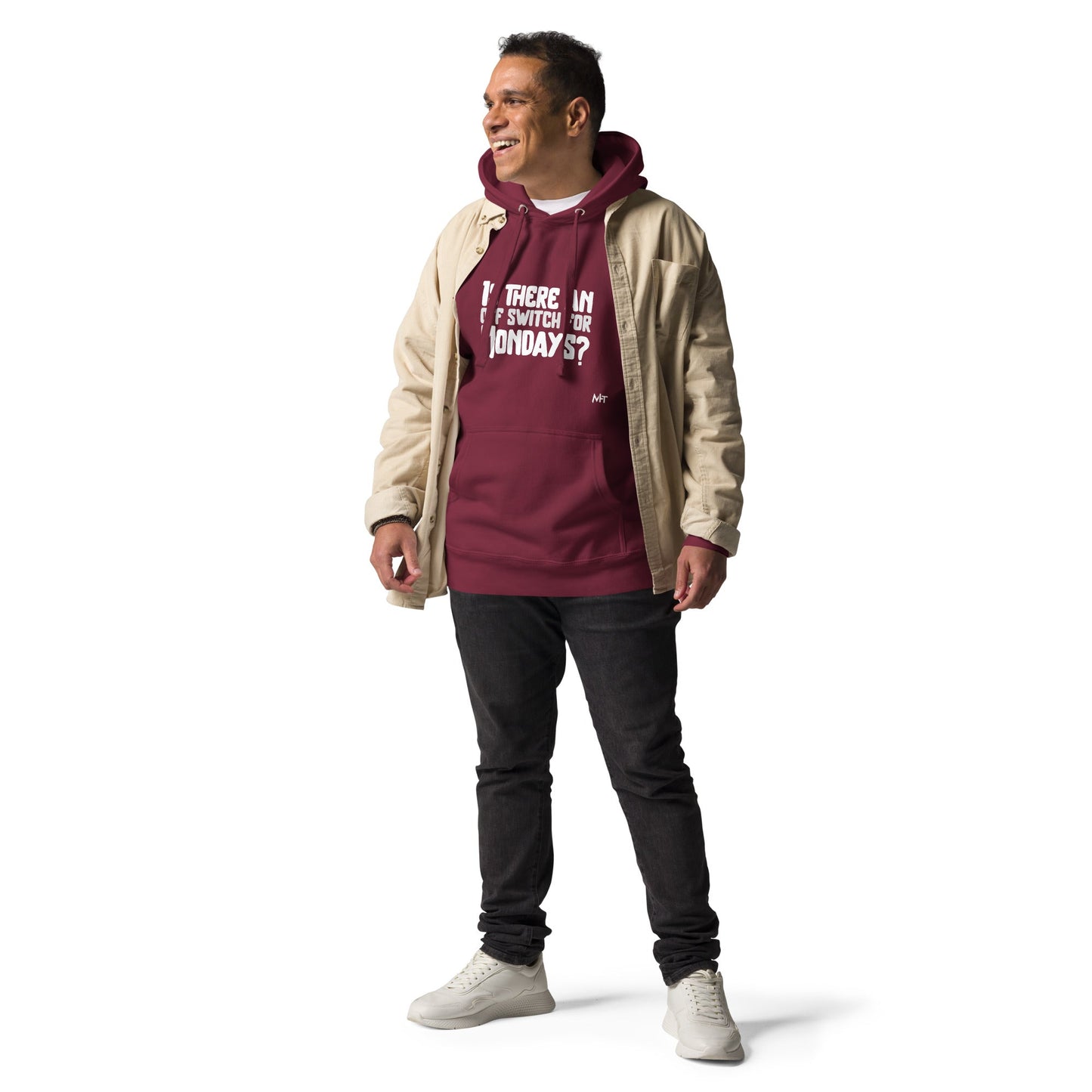 Is there an OFF switch for Mondays? - Unisex Hoodie by DarkByteGear