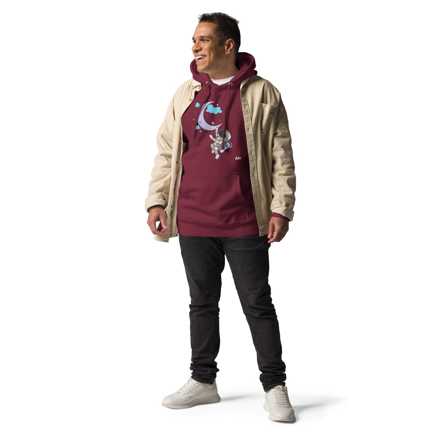 Full Moon Astronaut - Unisex Hoodie by DarkByteGear
