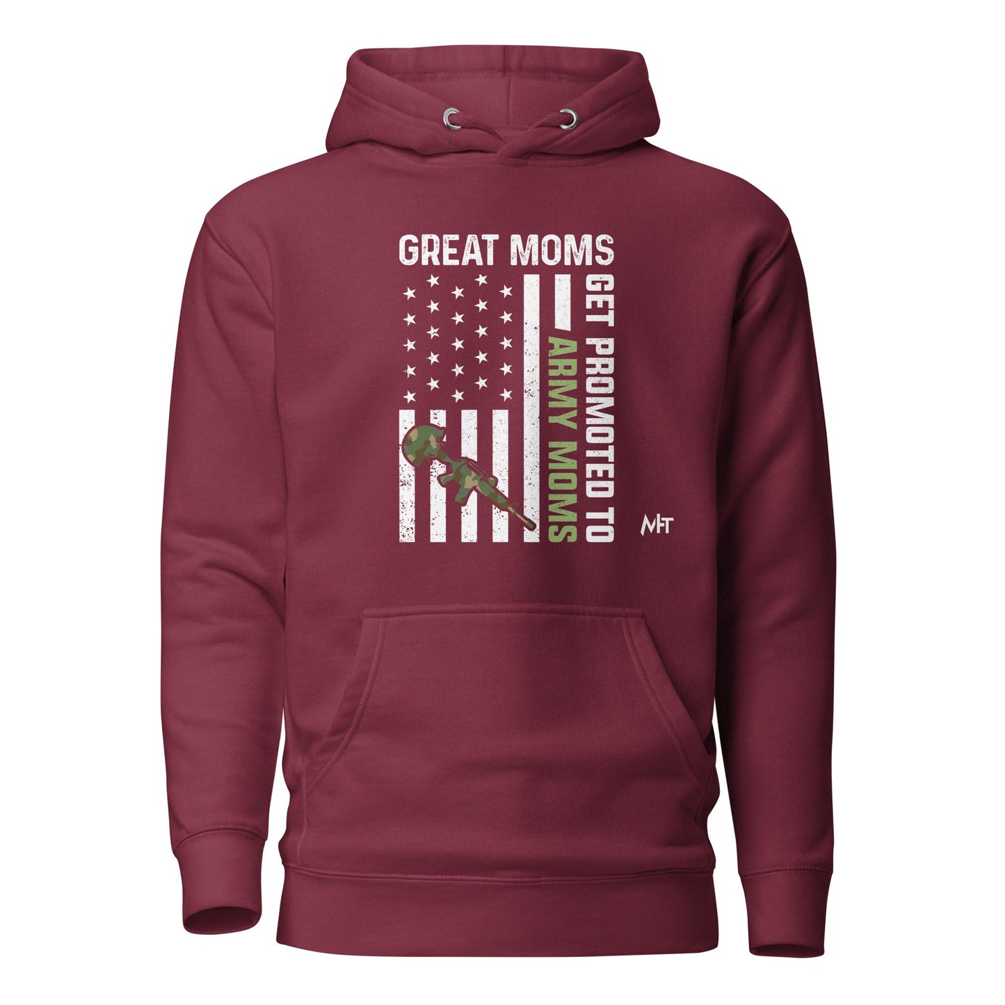 Army Moms, Great Moms promoted - Unisex Hoodie by DarkByteGear