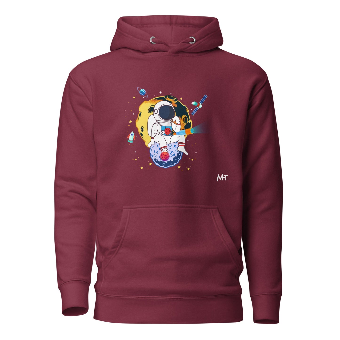 Astranaut catching stars - Unisex Hoodie by DarkByteGear