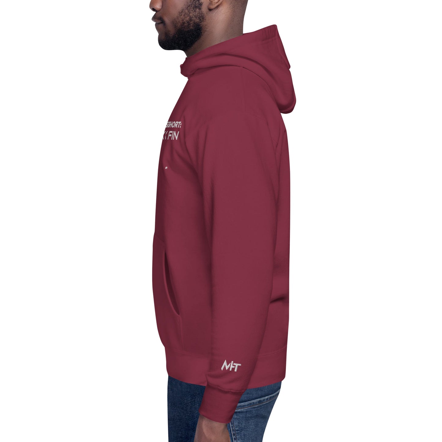 Long story short - Syn Ack Fin - Unisex Hoodie (Embroidery) by DarkByteGear