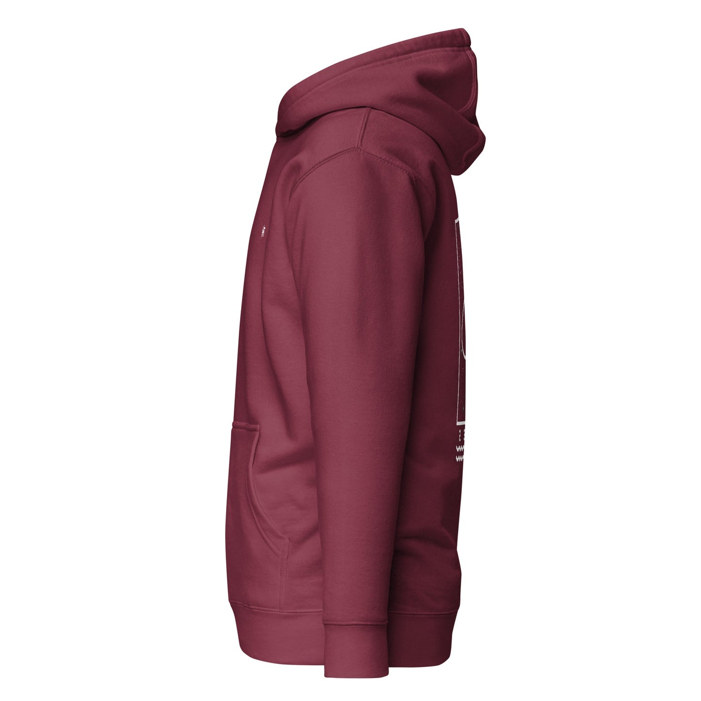 1 2 3 4 5 - Unisex Hoodie (back print) by DarkByteGear