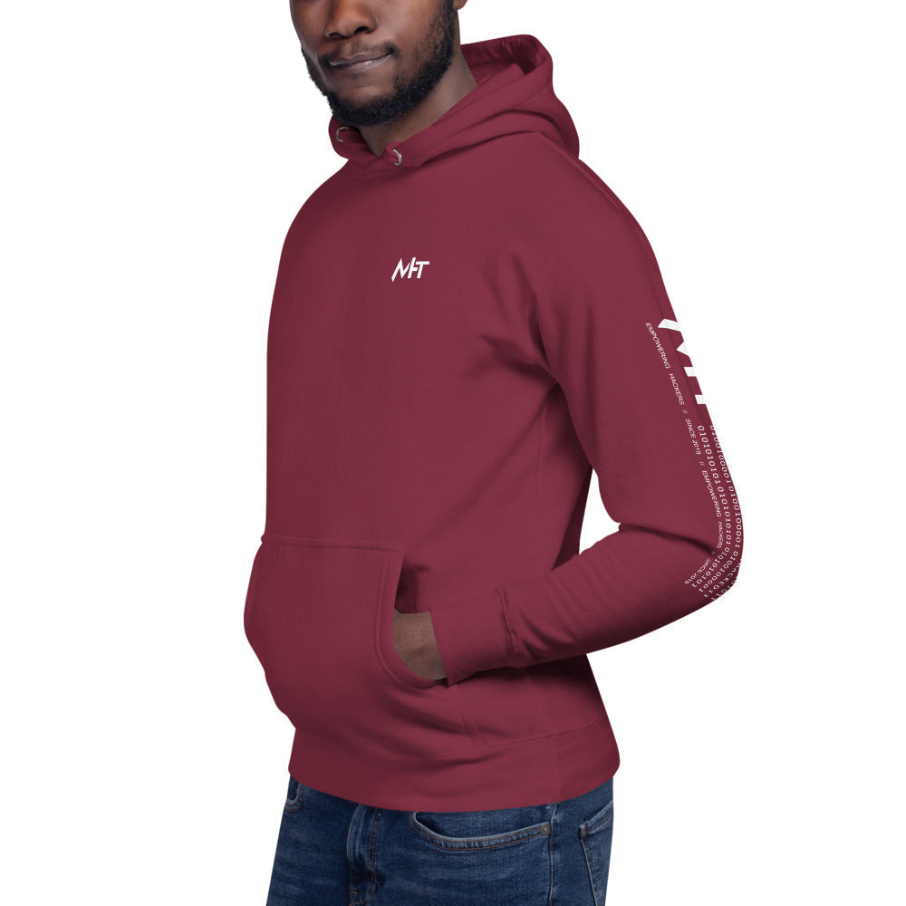 White hat hacker - Unisex Hoodie (back print) by DarkByteGear