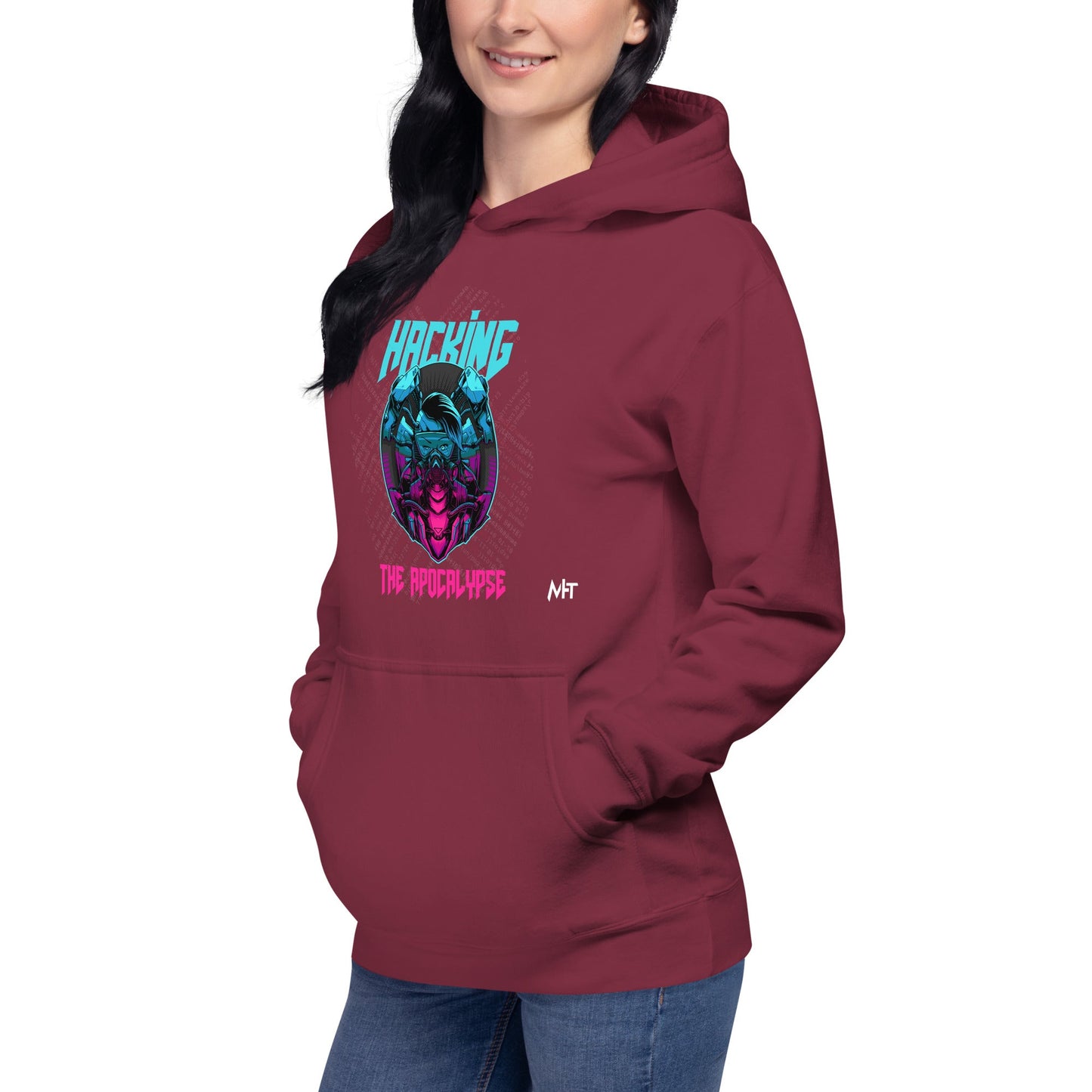 Hacking the apocalypse V2 - Unisex Hoodie by DarkByteGear