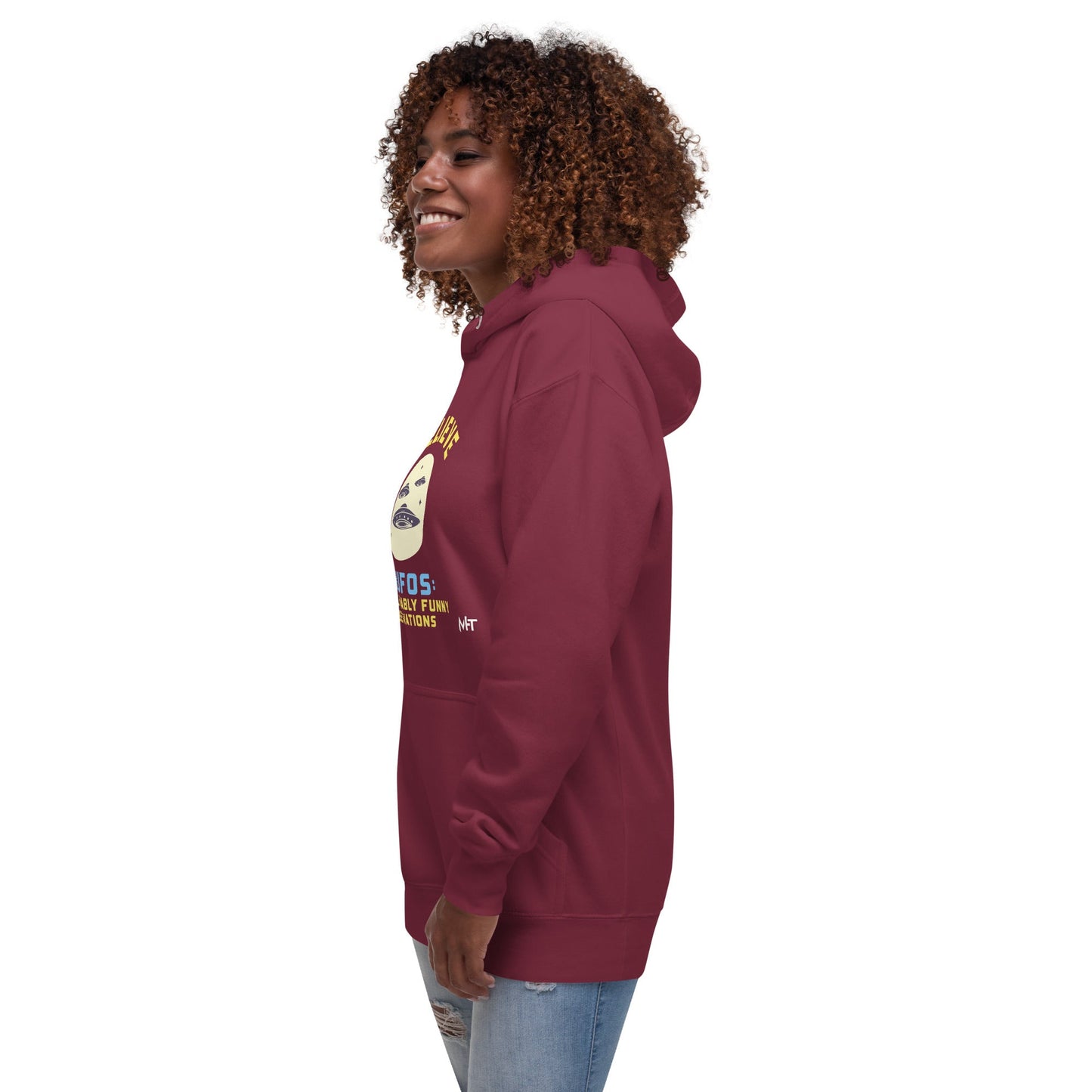 I believe in UFOs Unbelievably Funny Observations - Unisex Hoodie by DarkByteGear