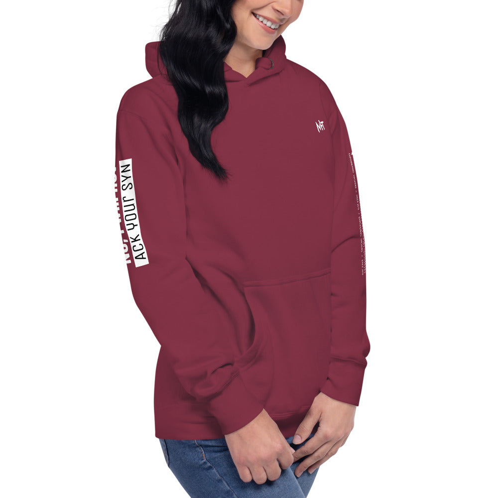 No, I will not ACK your SYN - Unisex Hoodie (back print) by DarkByteGear