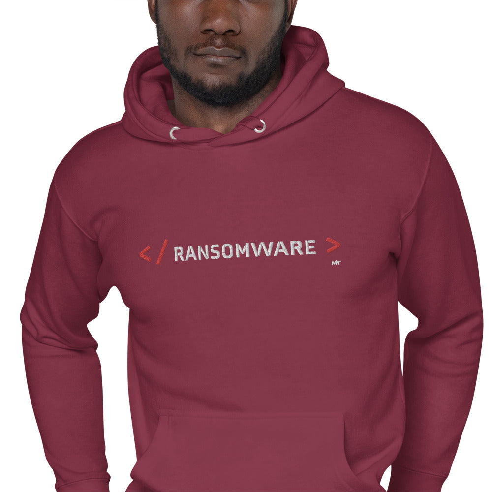 Ransomware - Unisex Hoodie Embroidery by DarkByteGear