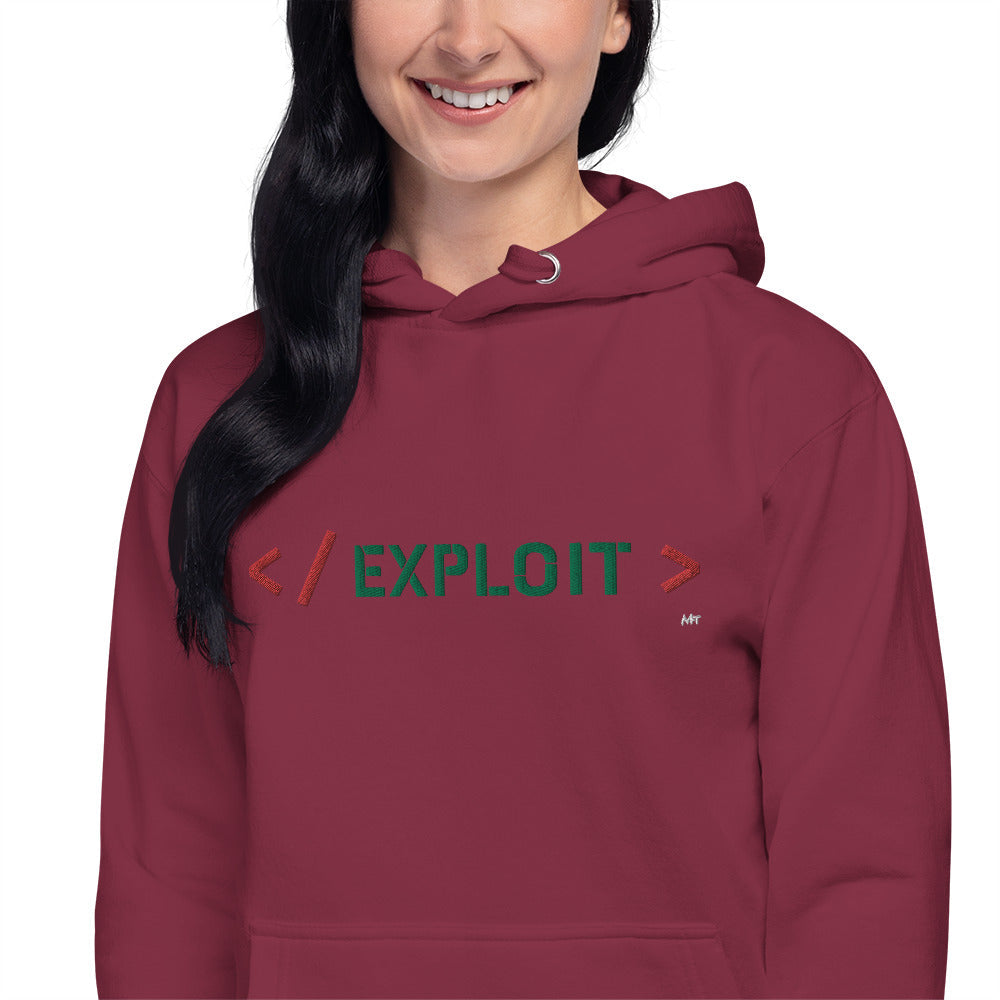 Exploit - Unisex Hoodie (embroidered) by DarkByteGear