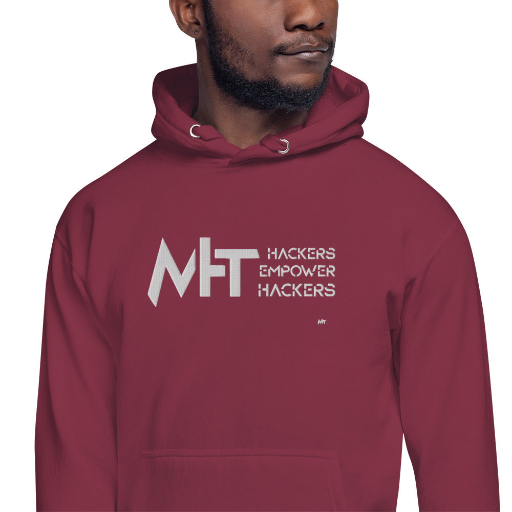 Hackers Empower Hackers - Unisex Hoodie (embroidered) by DarkByteGear